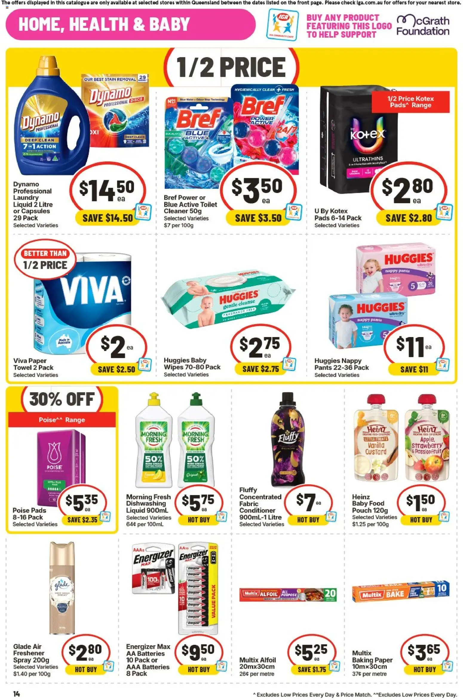 IGA catalogue - valid from 09/09/2026 | Page: 15 | Products: Toilet, Fragrance, Pants, Laundry
