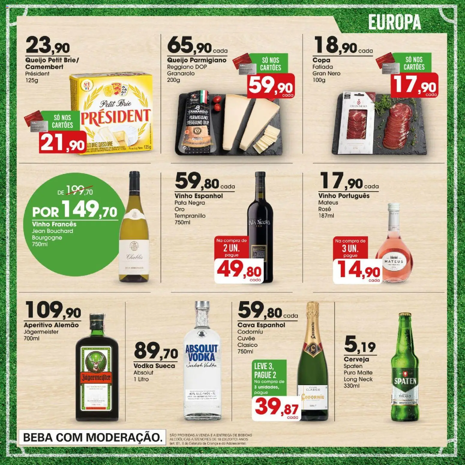 Zaffari Folheto - válido de 09.06.2026 | Página: 5 | Produtos: Cerveja, Brie, Camembert, Vodka
