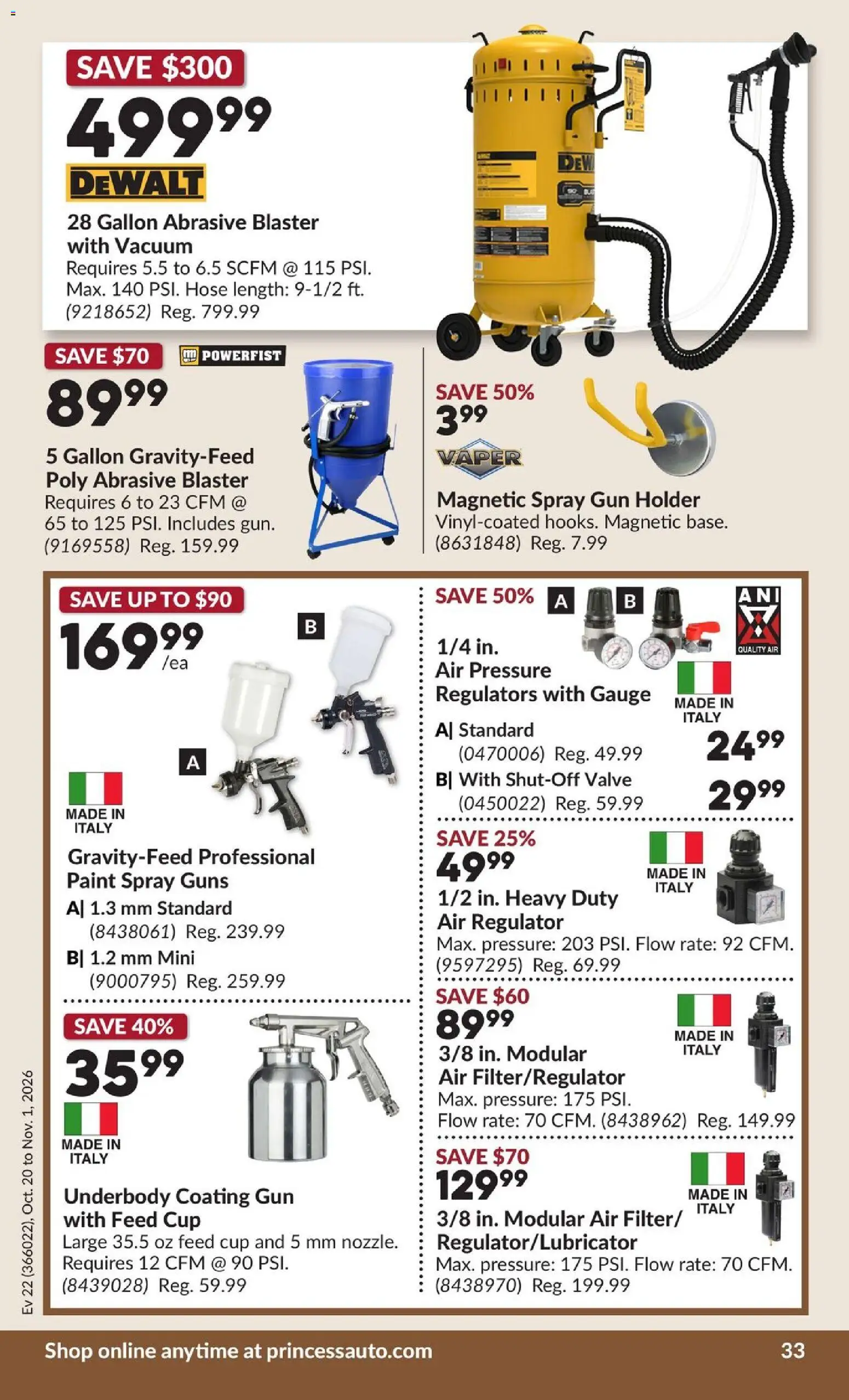 Princess Auto flyer valid from Oct 20, 2026 | Page: 36