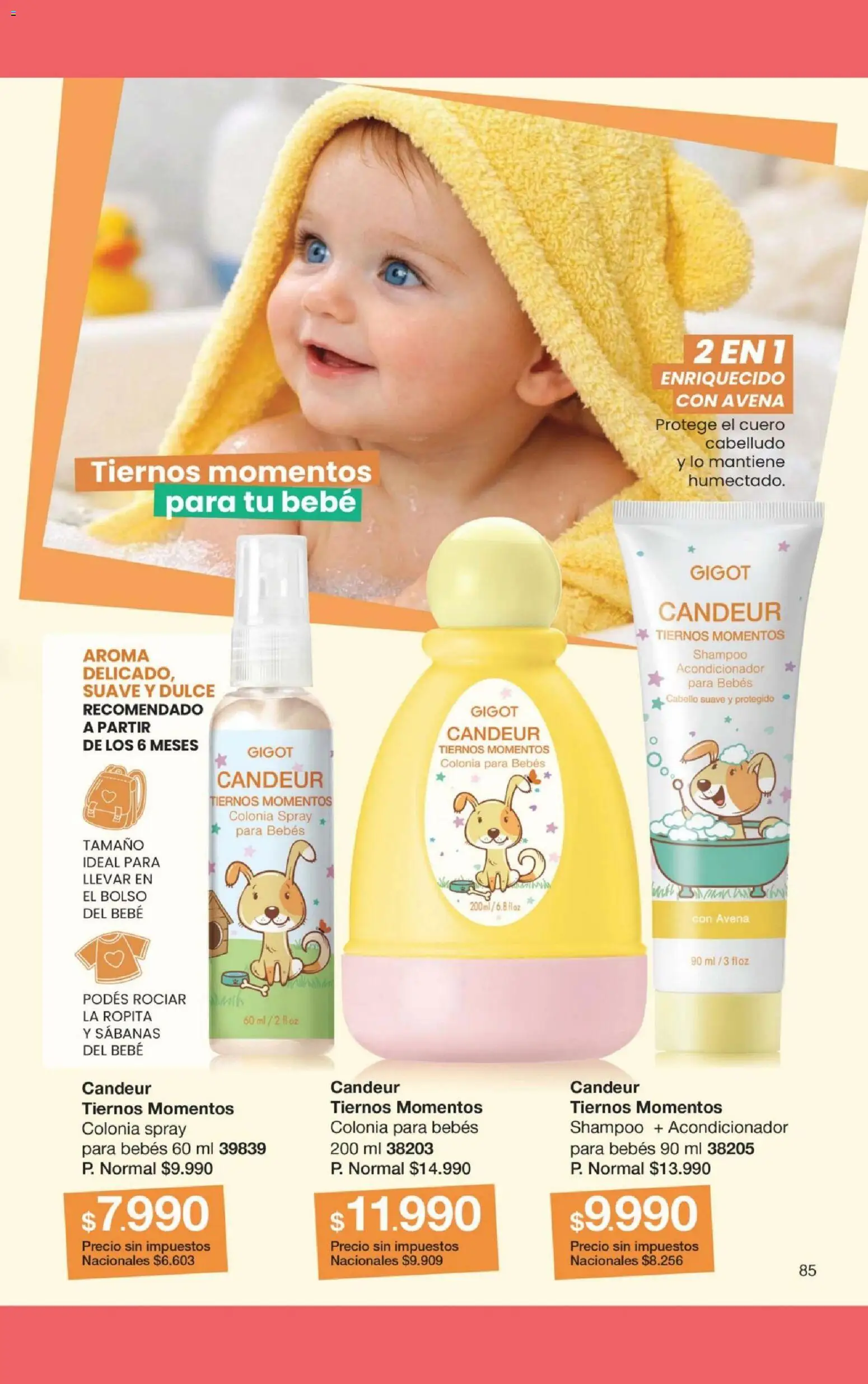 Gigot - CAMPAÑA 13 │ válido desde el 23/08/2026 | Página: 85 | Productos: Sabanas, Shampoo, Dulce, Avena