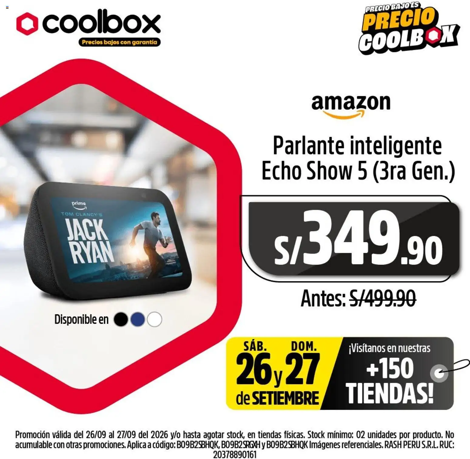 Catálogo Coolbox válido desde 26/09/2026 | Página: 5 | Productos: Bajo, Parlante