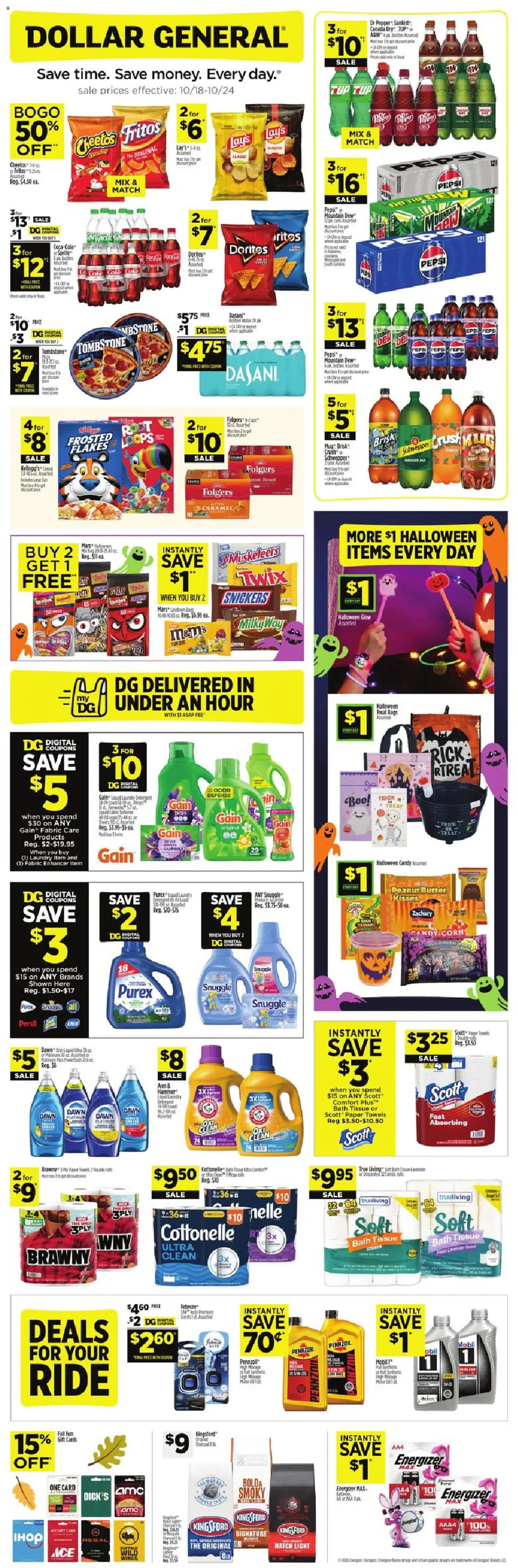 Dollar General Weekly Ad - valid from 10/18/2026 | Page: 1