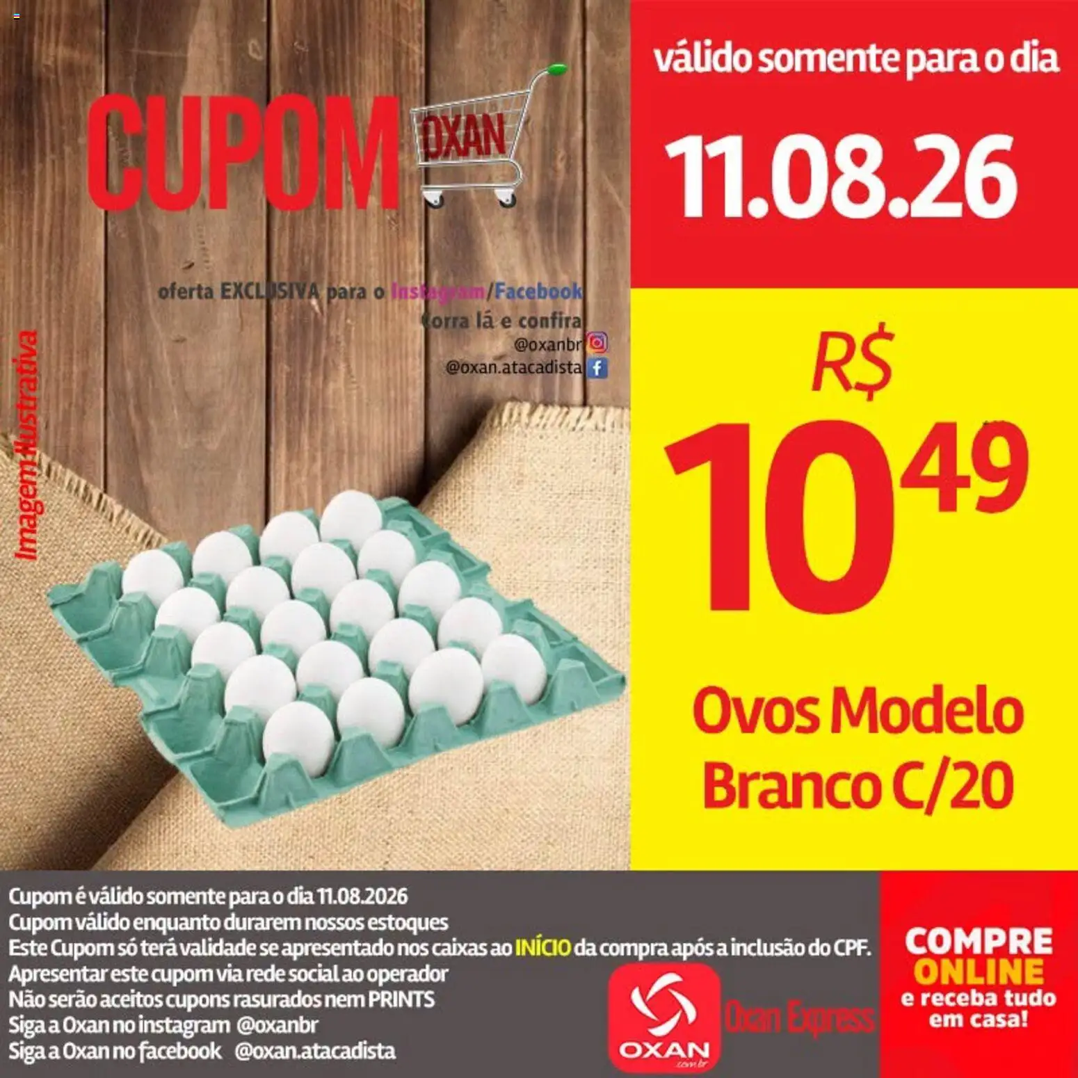 Oxan Atacadista Folheto - válido de 11/08/2026 | Página: 8 | Produtos: Ovos