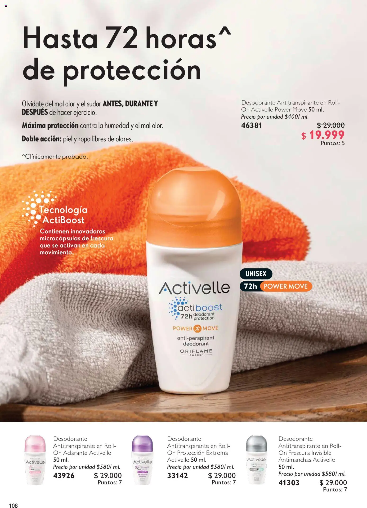Oriflame revista - valida desde el 20/06/2026 | Página: 108 | Productos: Desodorante, Antitranspirante, Ropa