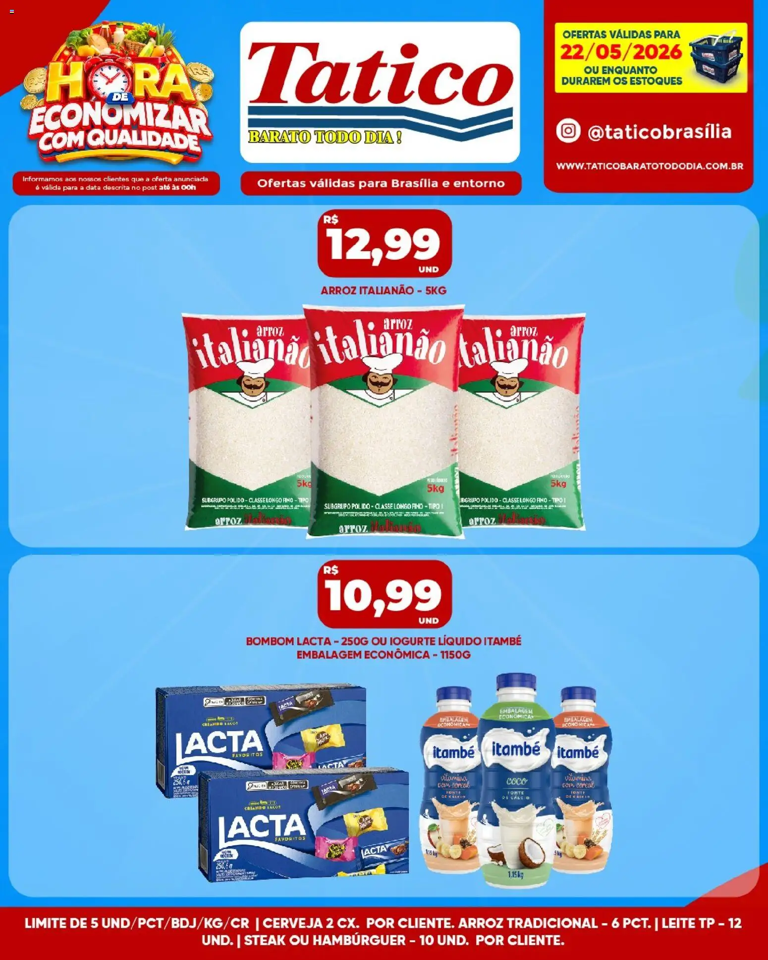 Tatico Folheto - válido de 22.05.2026 | Página: 9 | Produtos: Coco, Iogurte, Arroz, Bombom