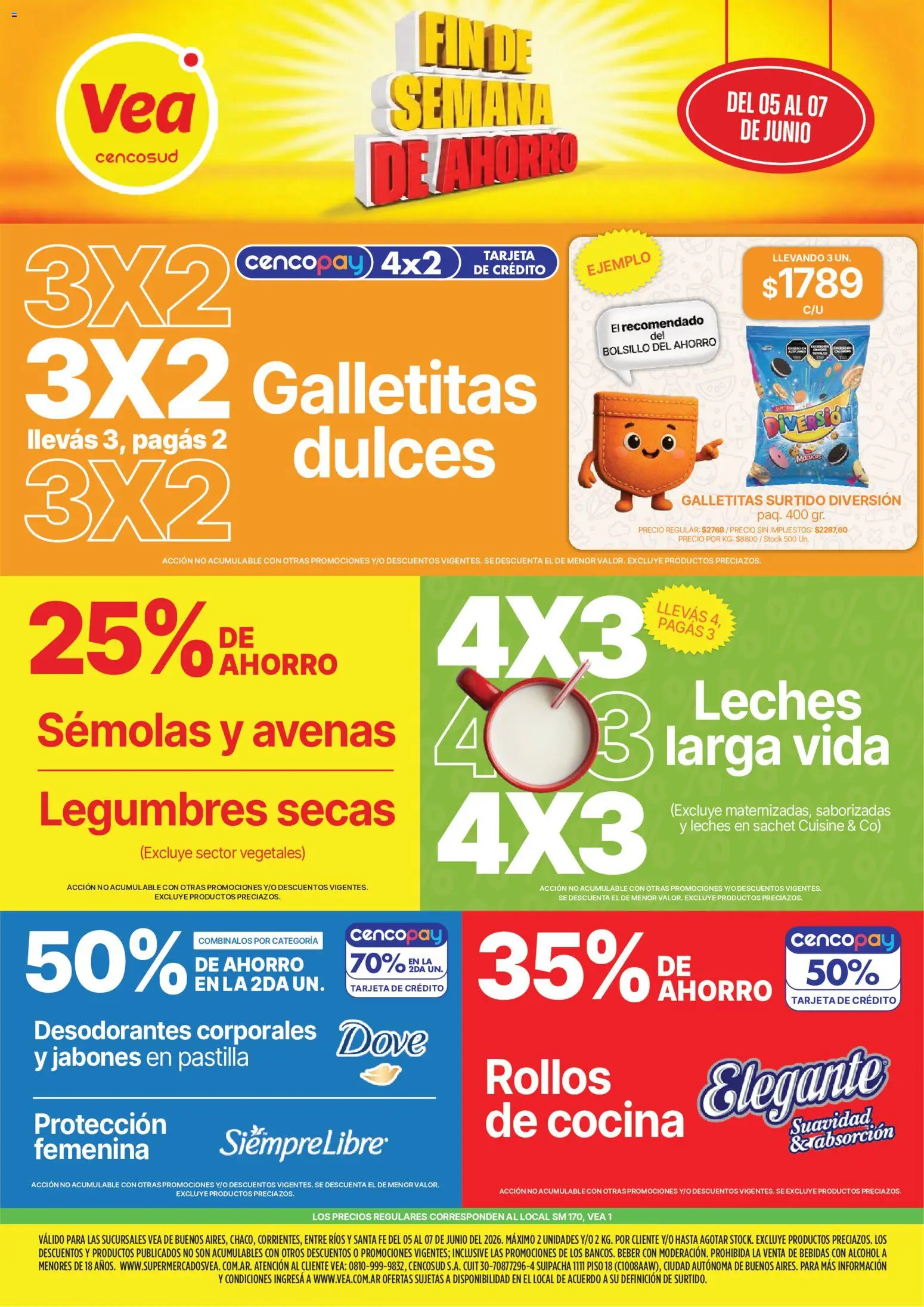 Vea - Ofertas │ válido desde el 05.06.2026 | Página: 1 | Productos: Cocina, Galletitas