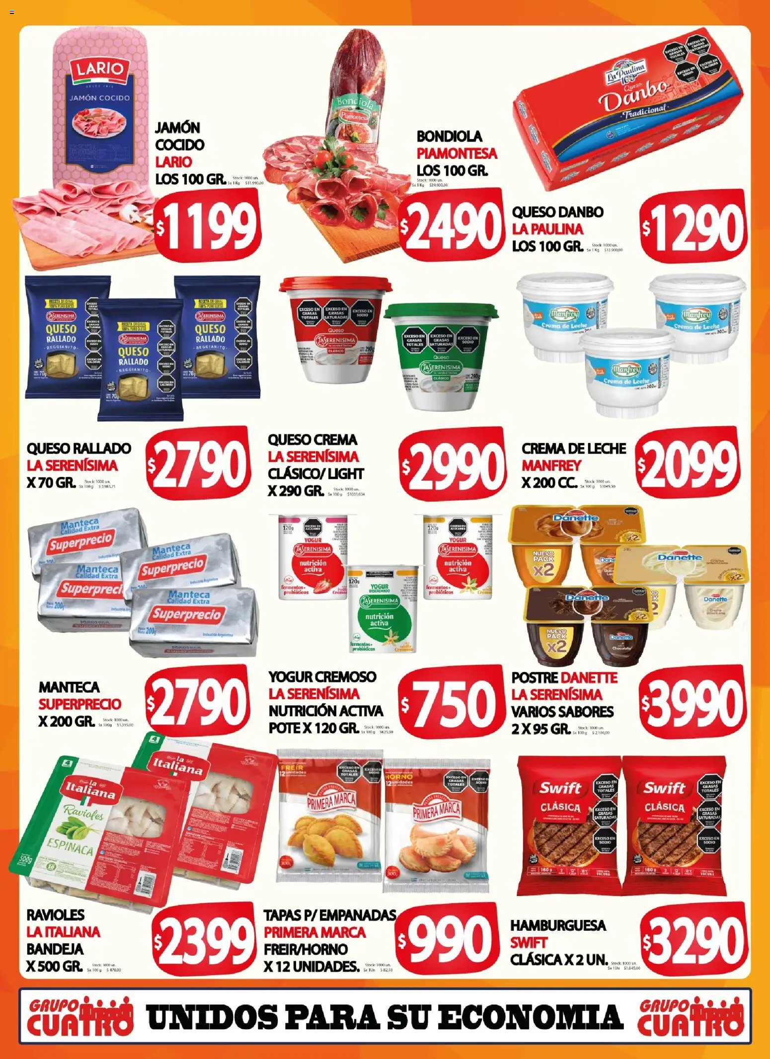 Mariano Max - Catálogo │ válido desde el 24/06/2026 | Página: 4 | Productos: Bandeja, Leche, Queso, Jamón