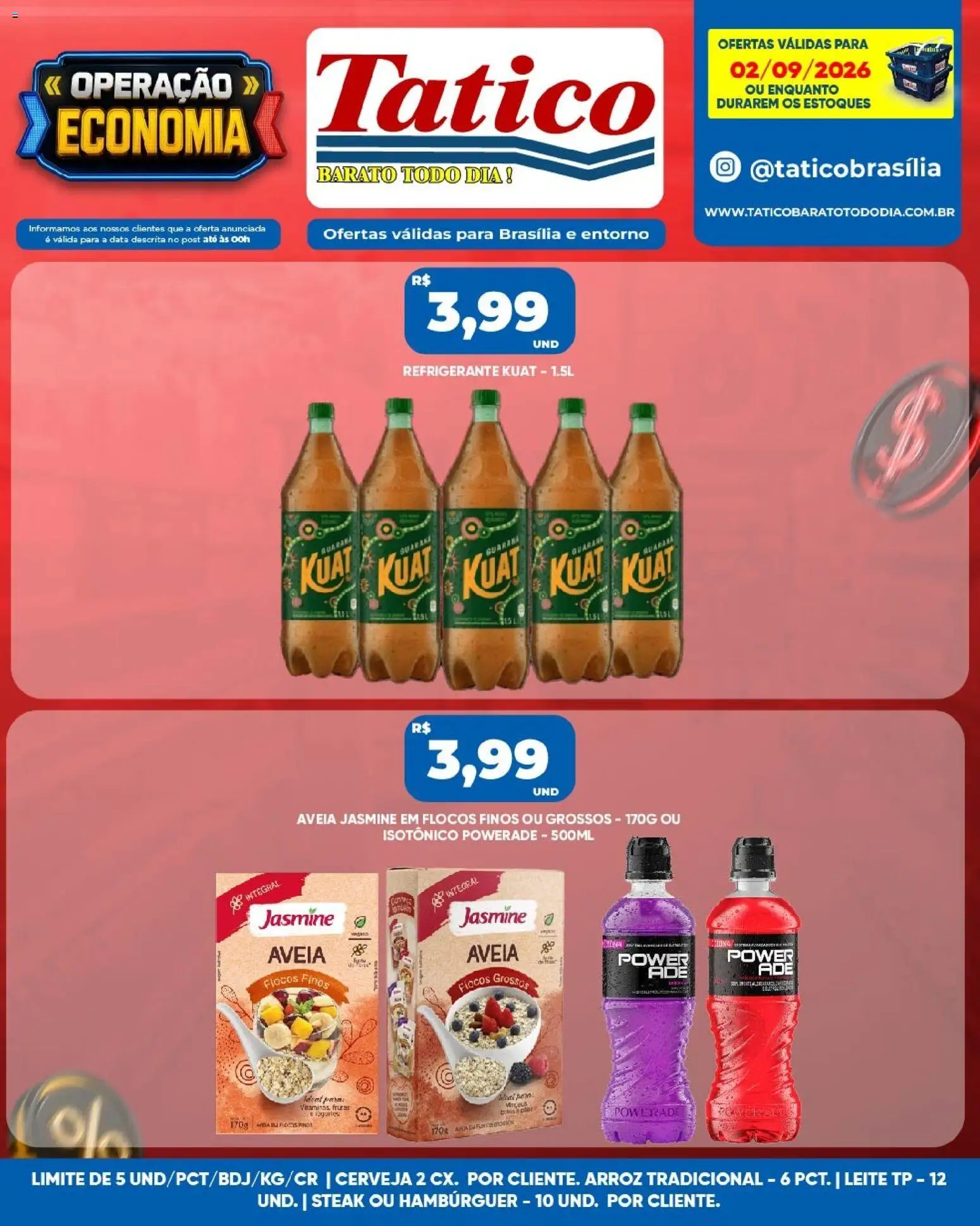 Tatico Folheto - válido de 03/09/2026 | Página: 36 | Produtos: Frutas, Guaraná, Leite, Flocos