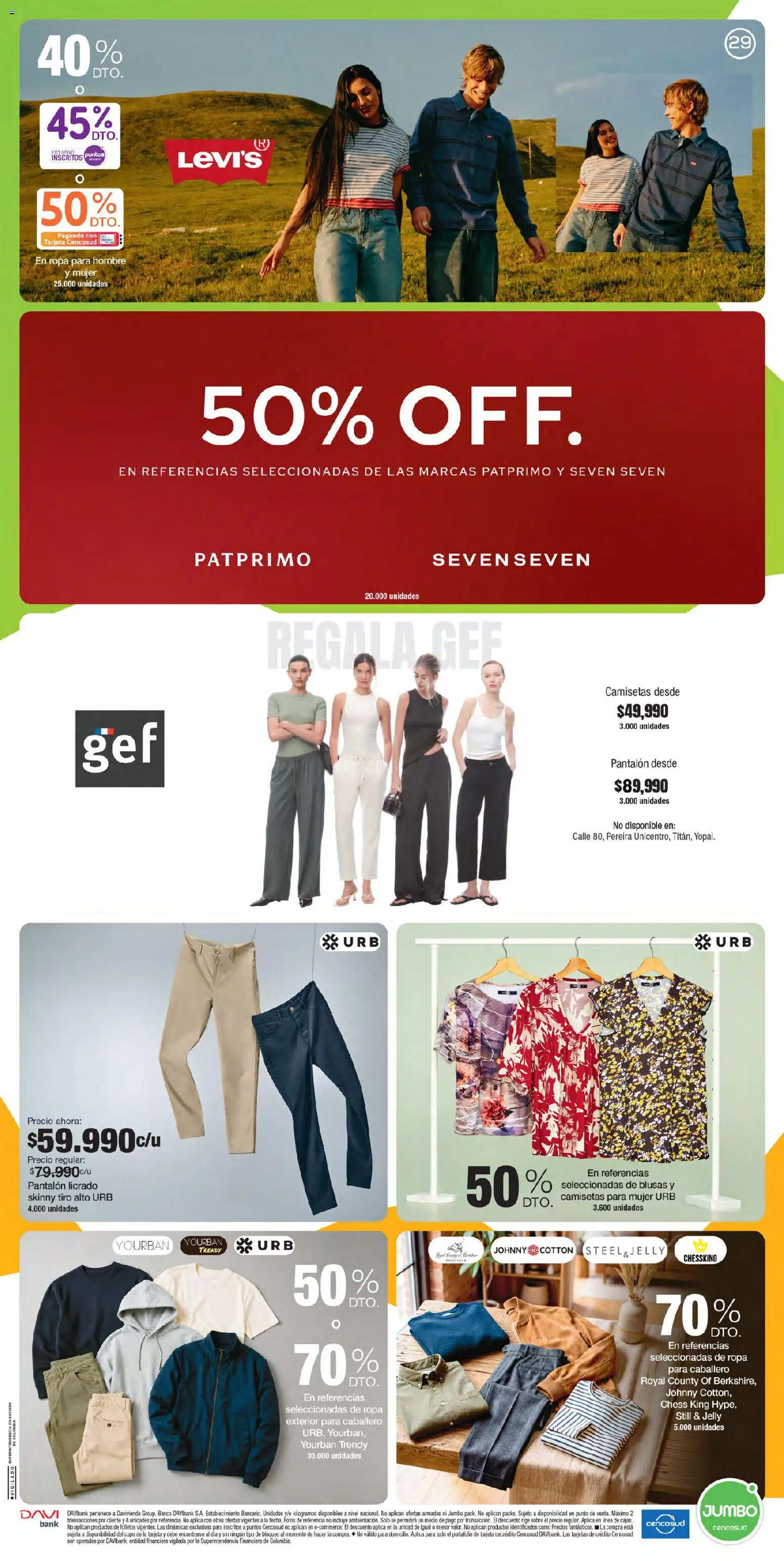 Jumbo revista - valida desde el 24/09/2026 | Página: 29 | Productos: Banco, Sobre, Ropa