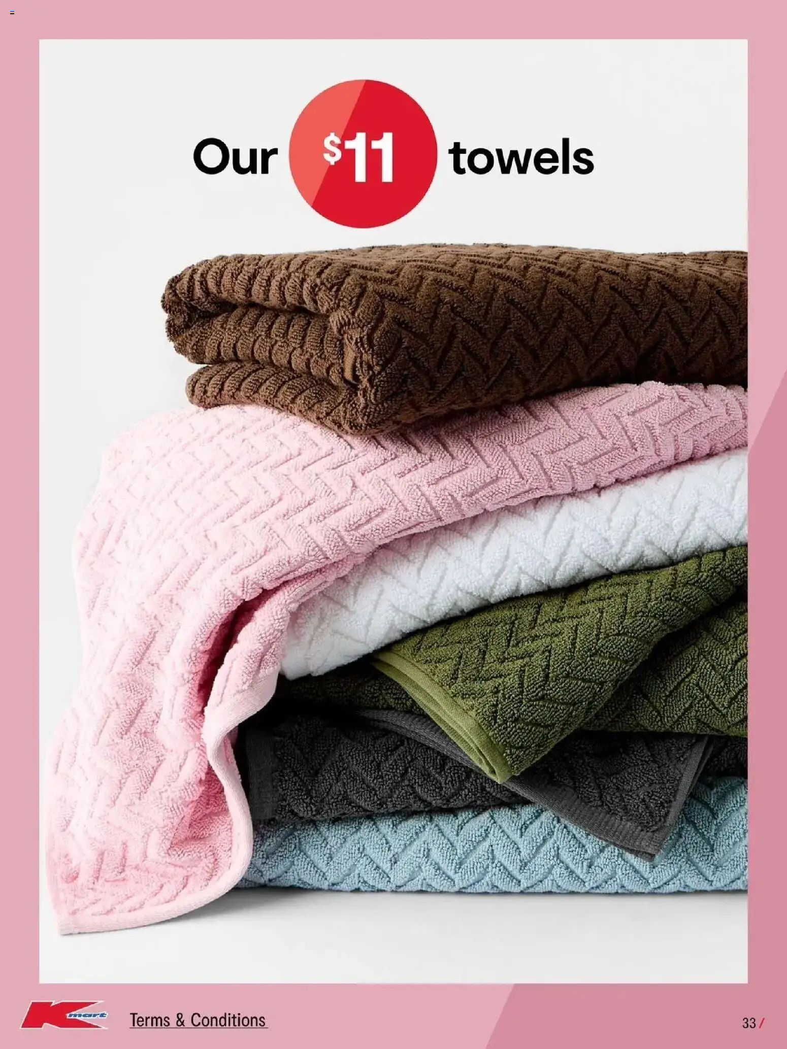 Kmart catalogue - valid from 23/07/2026 | Page: 33 | Products: Towels