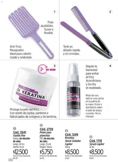 Vista previa Amodil - Campaña 10 válido desde el 01.06.2026 | Página: 136 | Productos: Peine, Aceite, Cepillo, Máscara