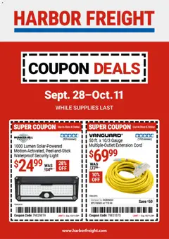 Preview of Harbor Freight weekly ads valid from 09/28/2026