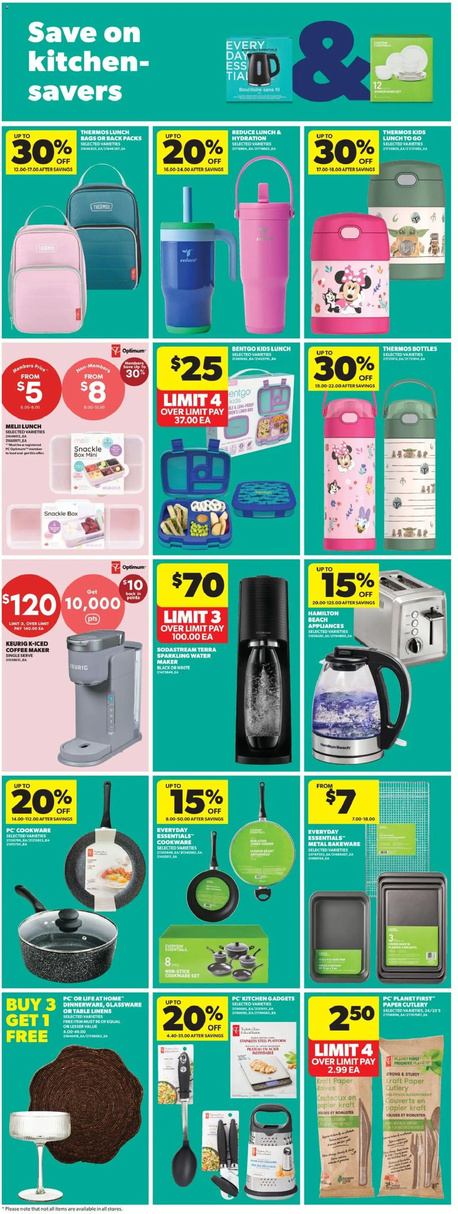Real Canadian Superstore flyer valid from Aug 13, 2026 | Page: 22 | Products: Cookware set, Coffee maker, Table, Box