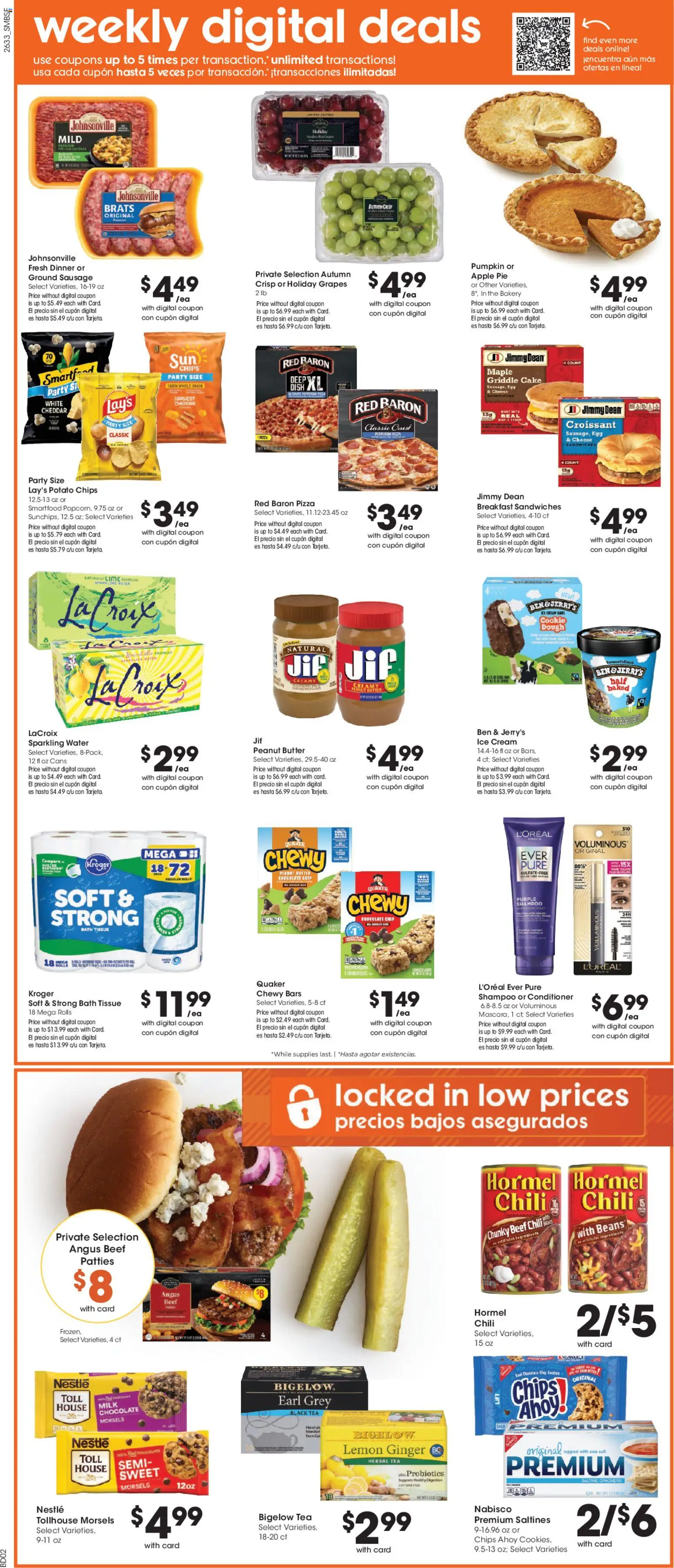 Smith's Weekly Ad - valid from 09/16/2026 | Page: 4 | Products: Conditioner, Milk, Beef, Grapes