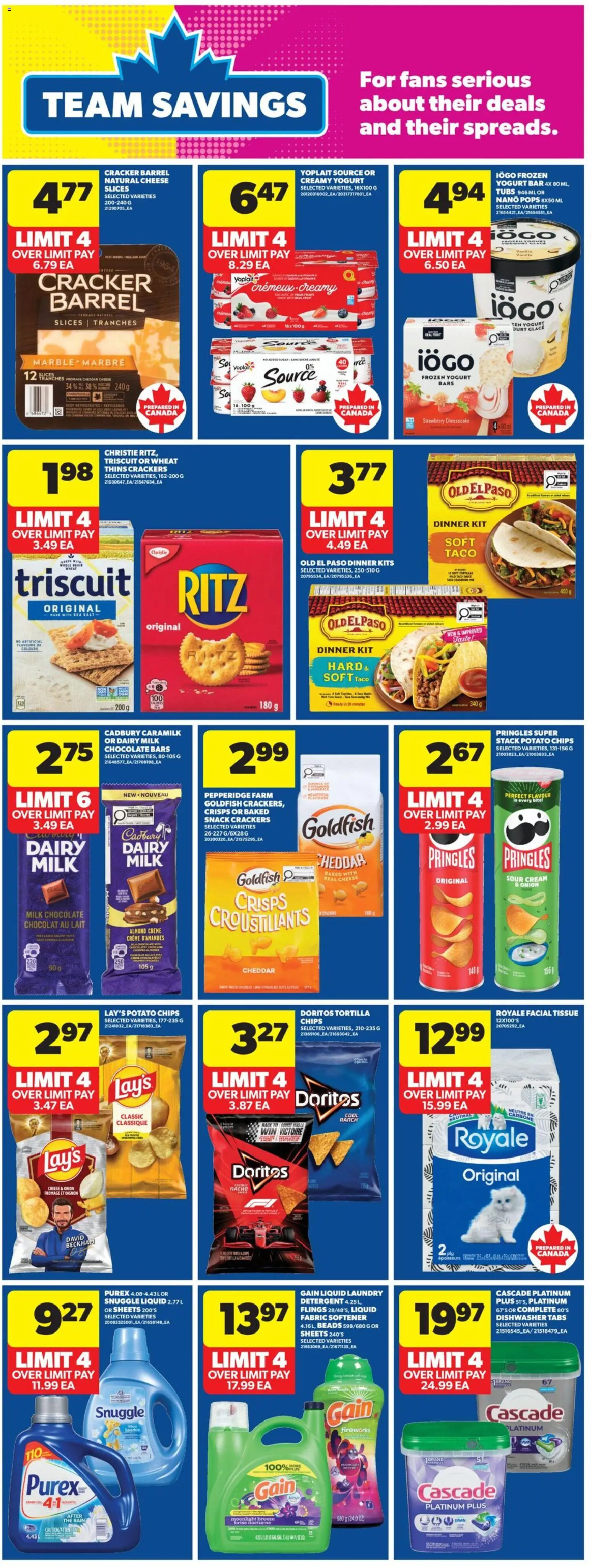 Real Canadian Superstore flyer valid from 18.06.2026 | Page: 14 | Products: Dishwasher, Fabric softener, Cheese, Yogurt