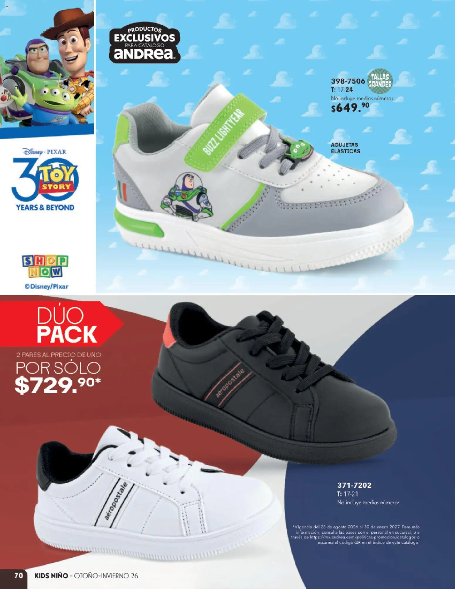 Nuevas ofertas de Andrea válidas en toda la República Mexicana desde el 23/08/2026. ¡Encuentra las mejores ofertas en Andrea catálogo Infantil! | Página: 70