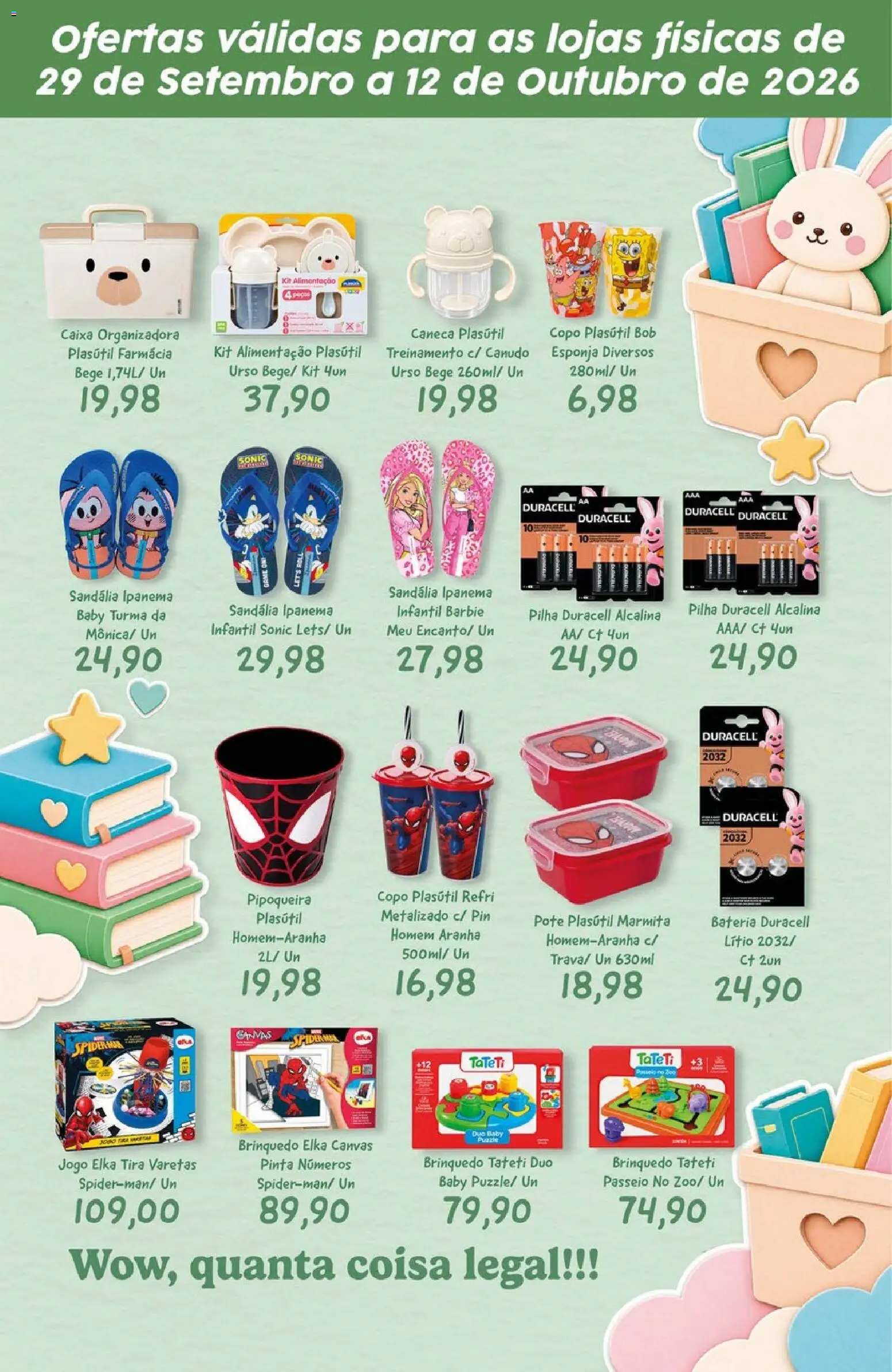 Tauste Folheto - válido de 29/09/2026 | Página: 3 | Produtos: Caixa, Bateria, Caneca, Caixa organizadora