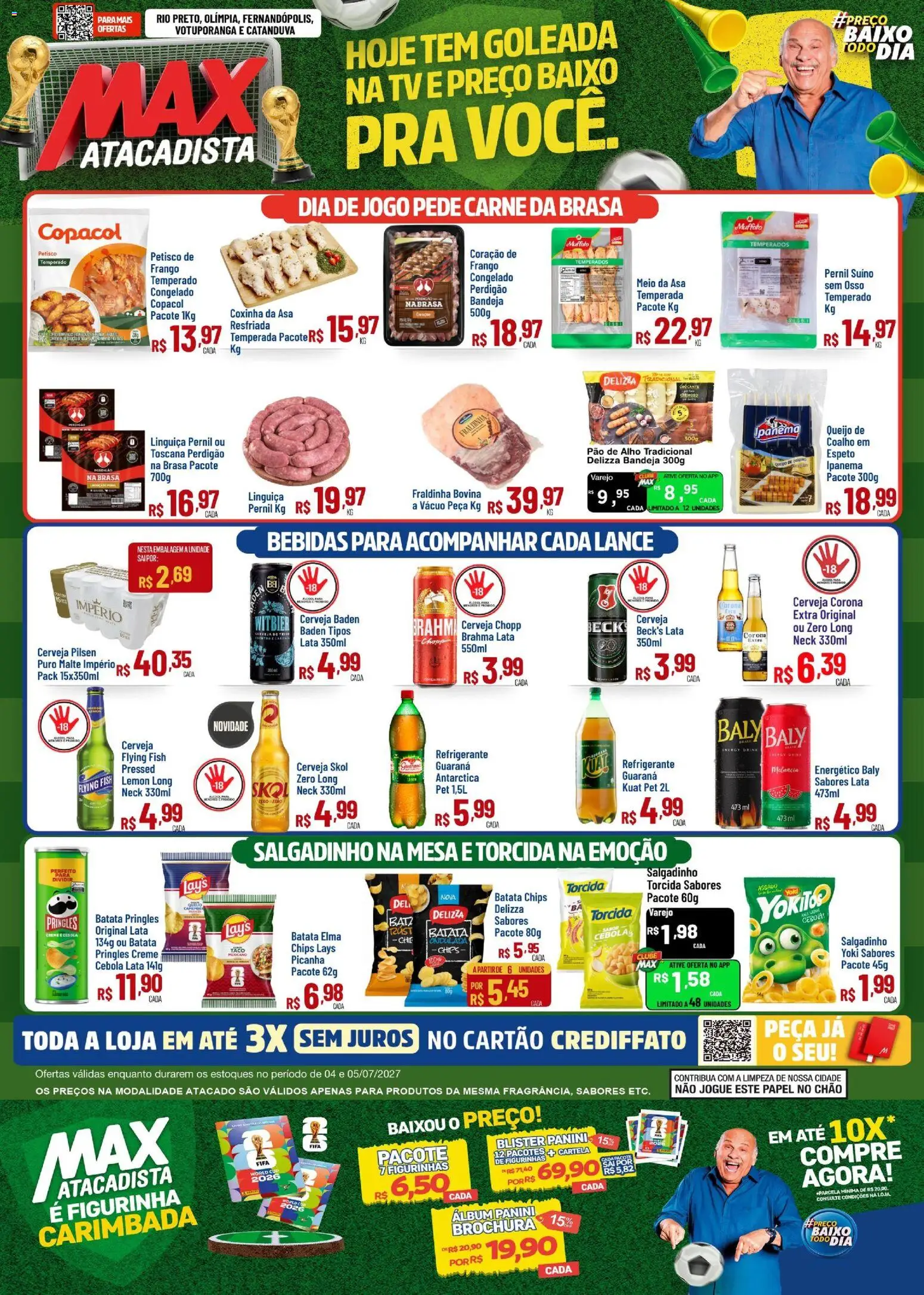 Max Atacadista Folheto - válido de 04/05/2026 | Página: 1 | Produtos: Guaraná, Energético, Baixo, Bandeja