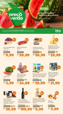 Oba Hortifruti - Ofertas da semana - Pré-Visualização do folheto da loja Oba Hortifruti, válido de 08/09/2026