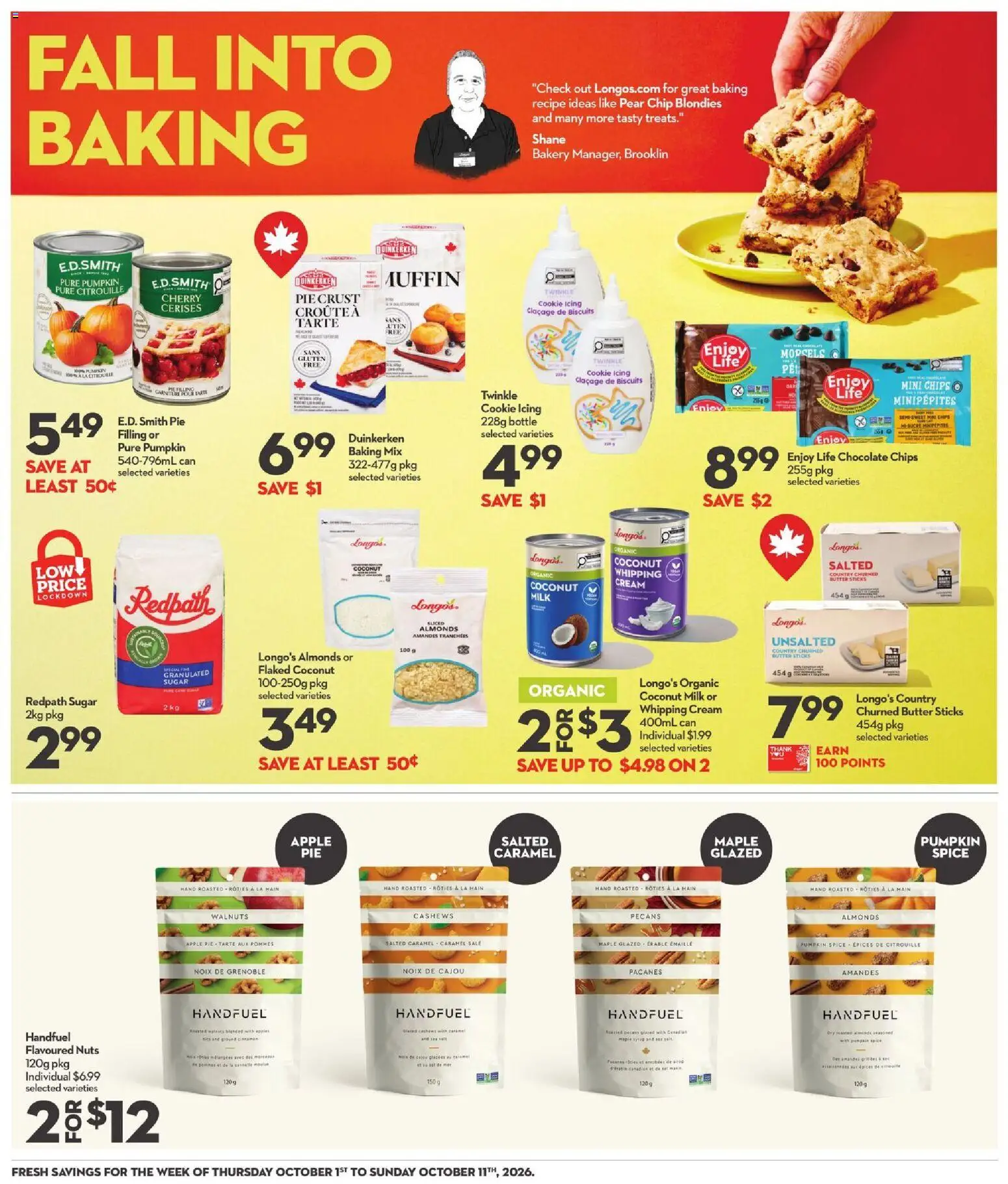 Longo's flyer valid from Oct 1, 2026 | Page: 22 | Products: Coconut, Milk, Chocolate, Pumpkin