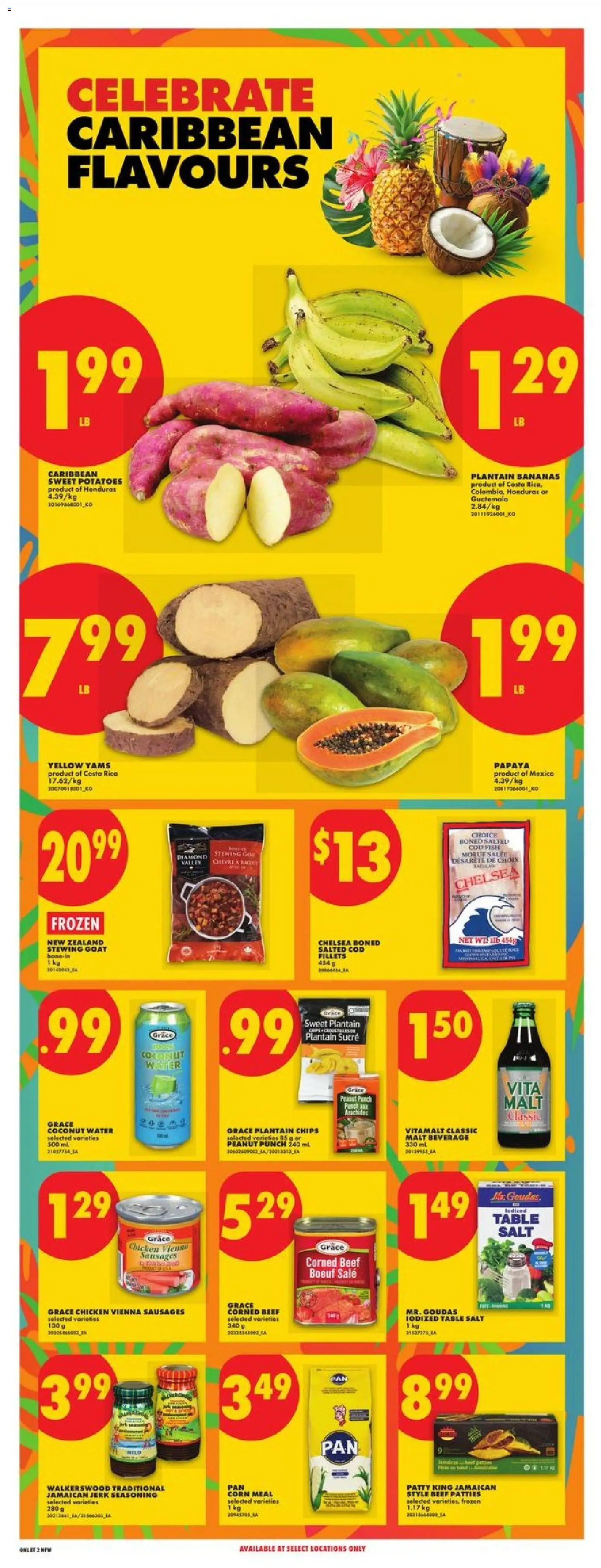 No Frills flyer valid from Aug 6, 2026 | Page: 14 | Products: Beef, Chips, Table, Bananas