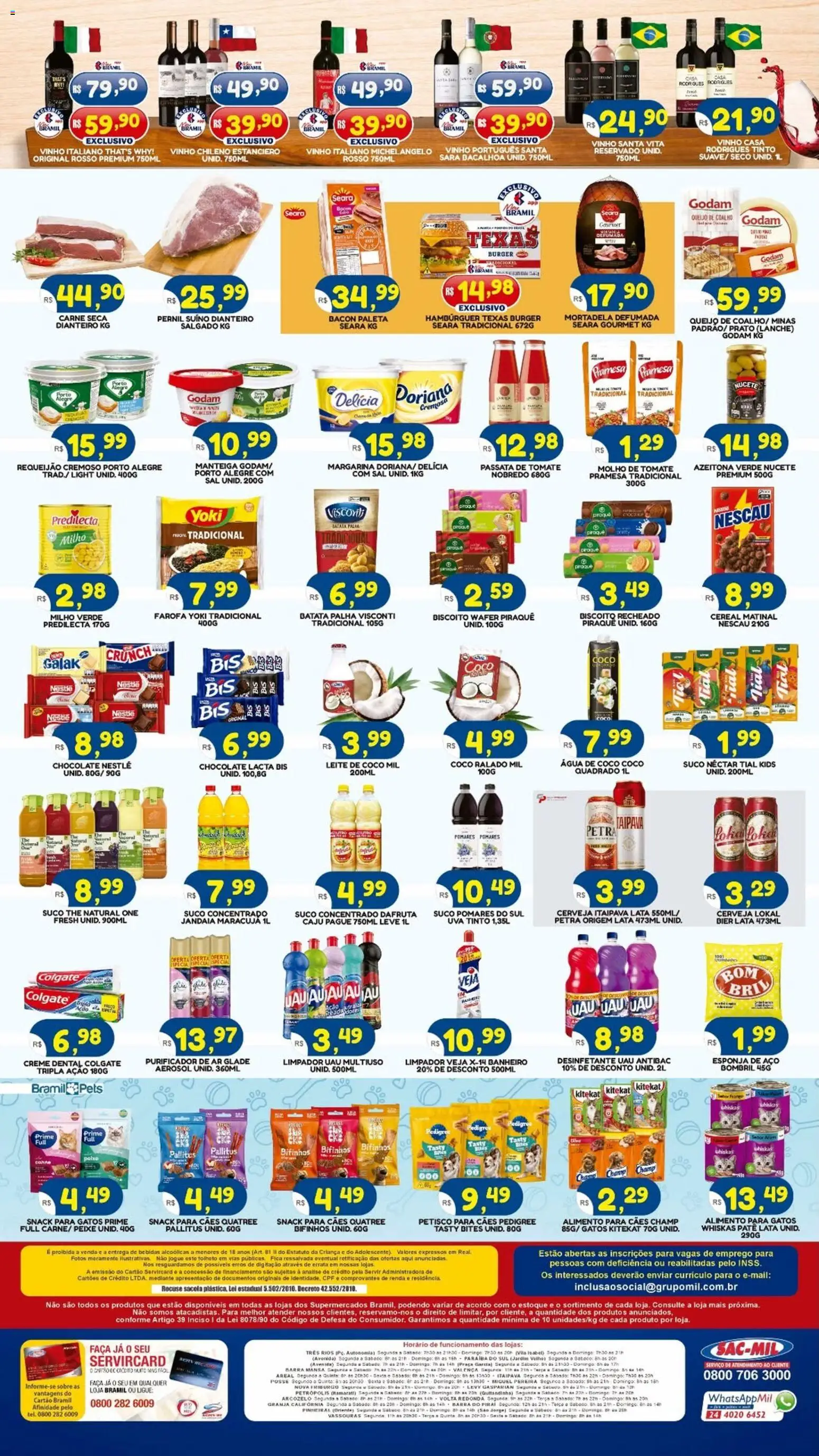 Bramil Supermercados Folheto - válido de 11.05.2026 | Página: 2 | Produtos: Pernil, Carne, Creme, Biscoito recheado