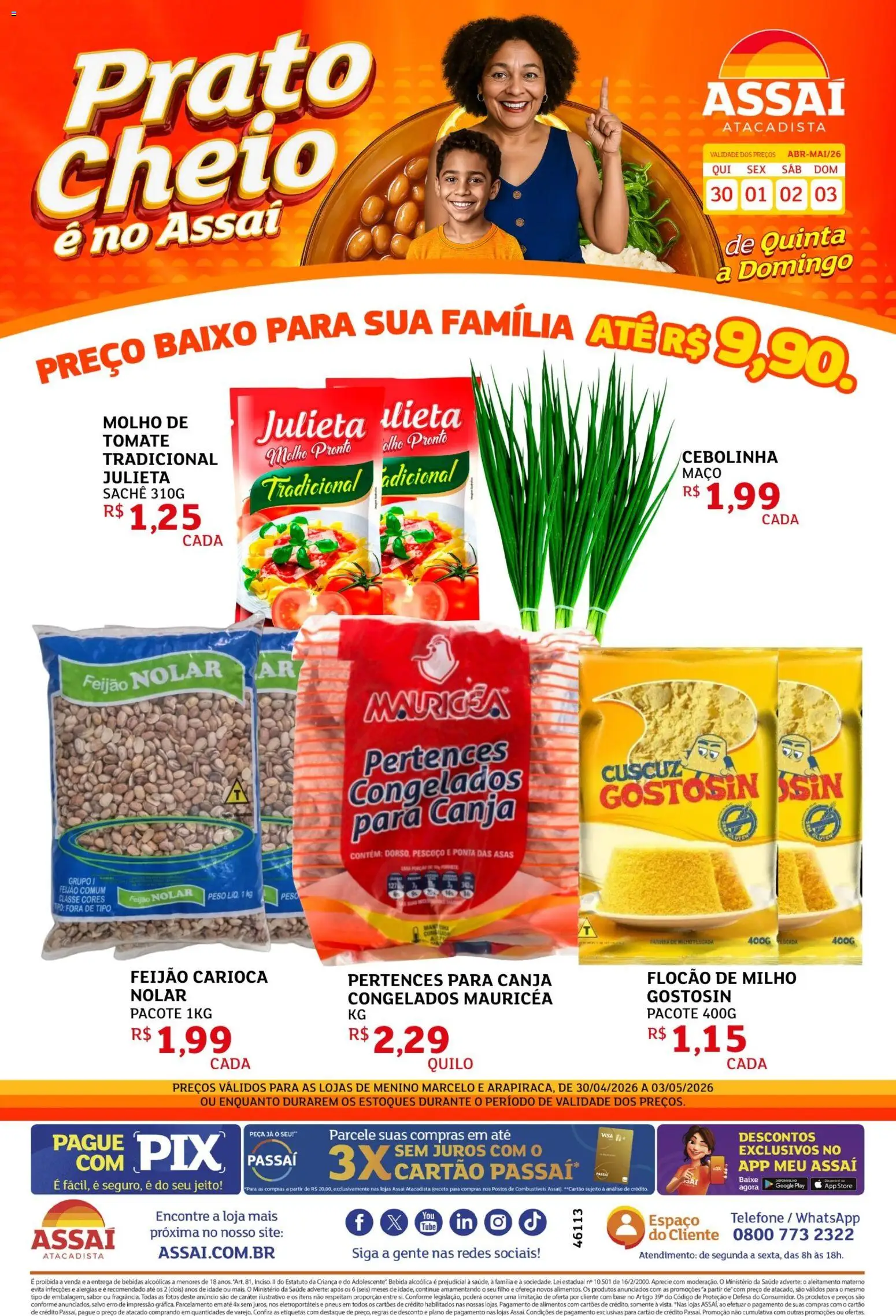 Assaí Atacadista Folheto - válido de 30.04.2026 | Página: 1