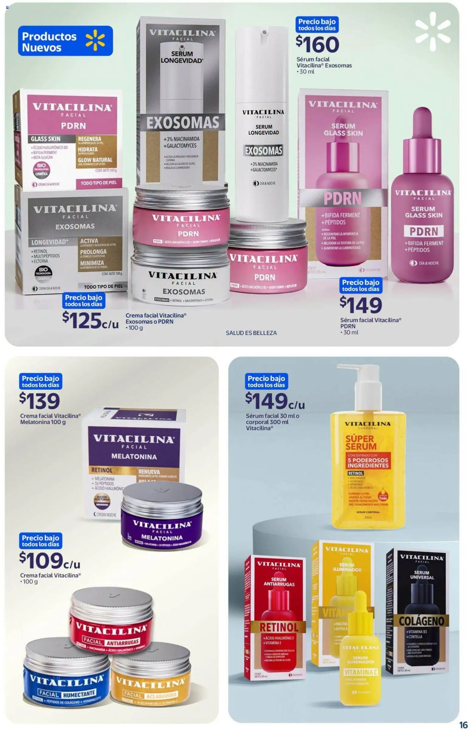 Nuevas ofertas de Walmart válidas en toda la República Mexicana desde el 18/09/2026. ¡Encuentra las mejores ofertas en Walmart folleto Tu rutina K-Beauty a precios bajos.! | Página: 16 | Productos: Iluminador, Serum, Crema, Crema facial