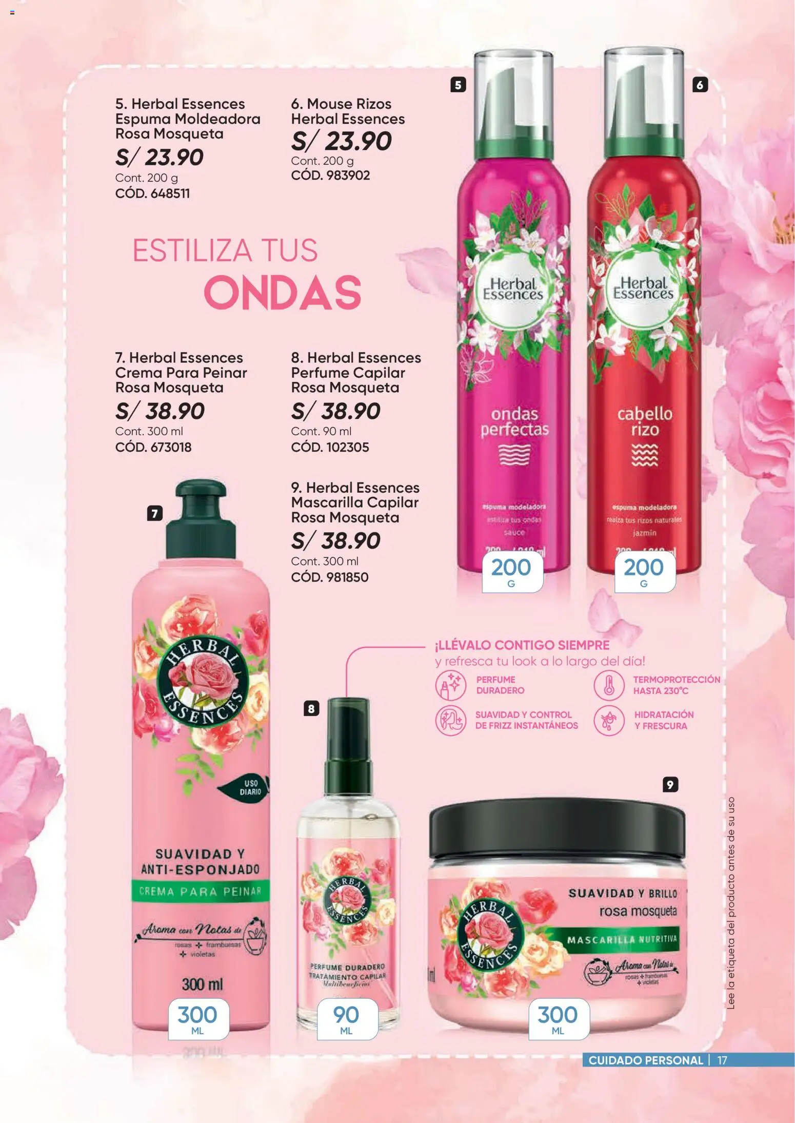 Catálogo Azzorti válido desde 09/03/2026 | Página: 17 | Productos: Frambuesas, Mascarilla capilar, Crema, Mouse