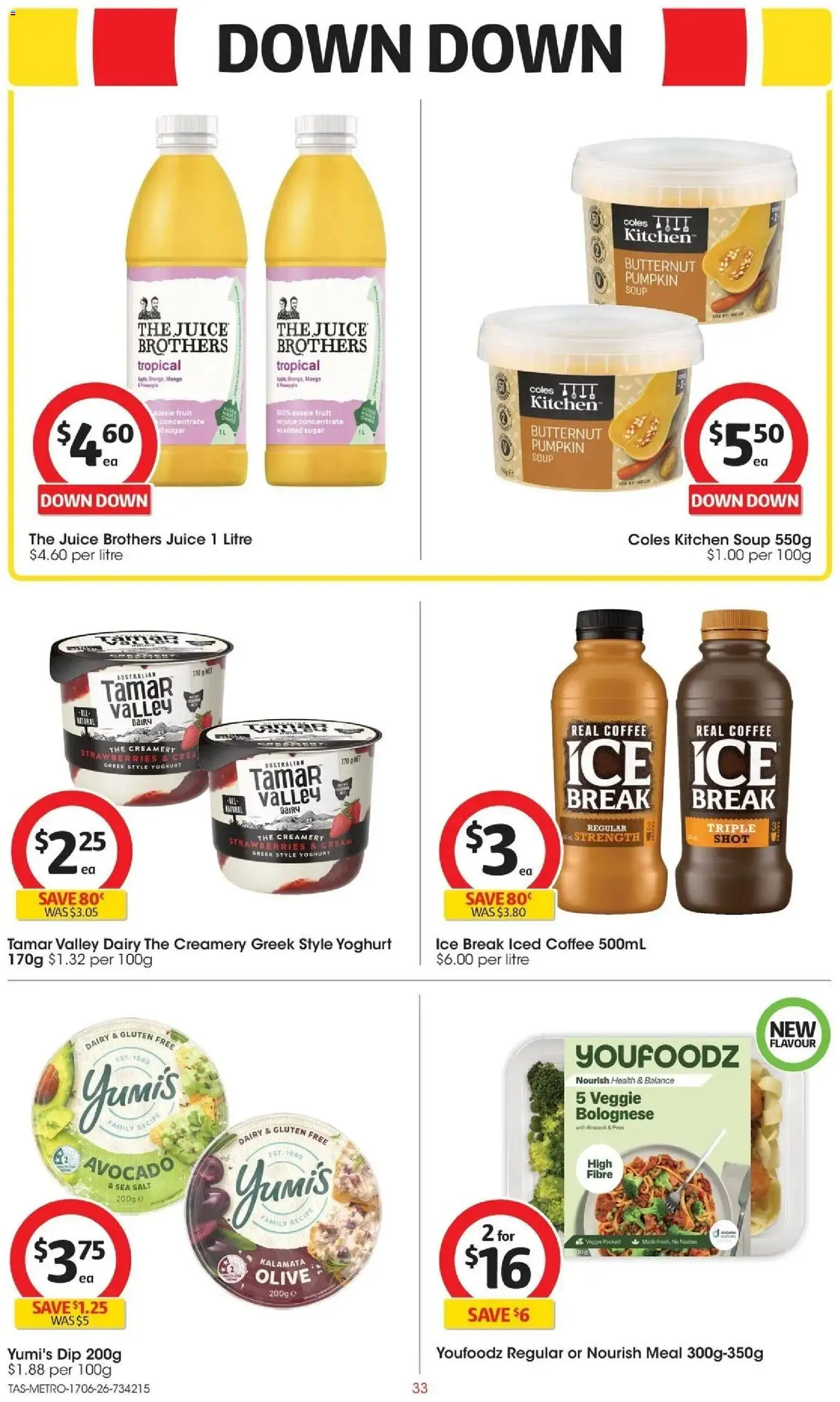 Coles catalogue - valid from 16.06.2026 | Page: 33 | Products: Dairy, Coffee, Cream, Sugar