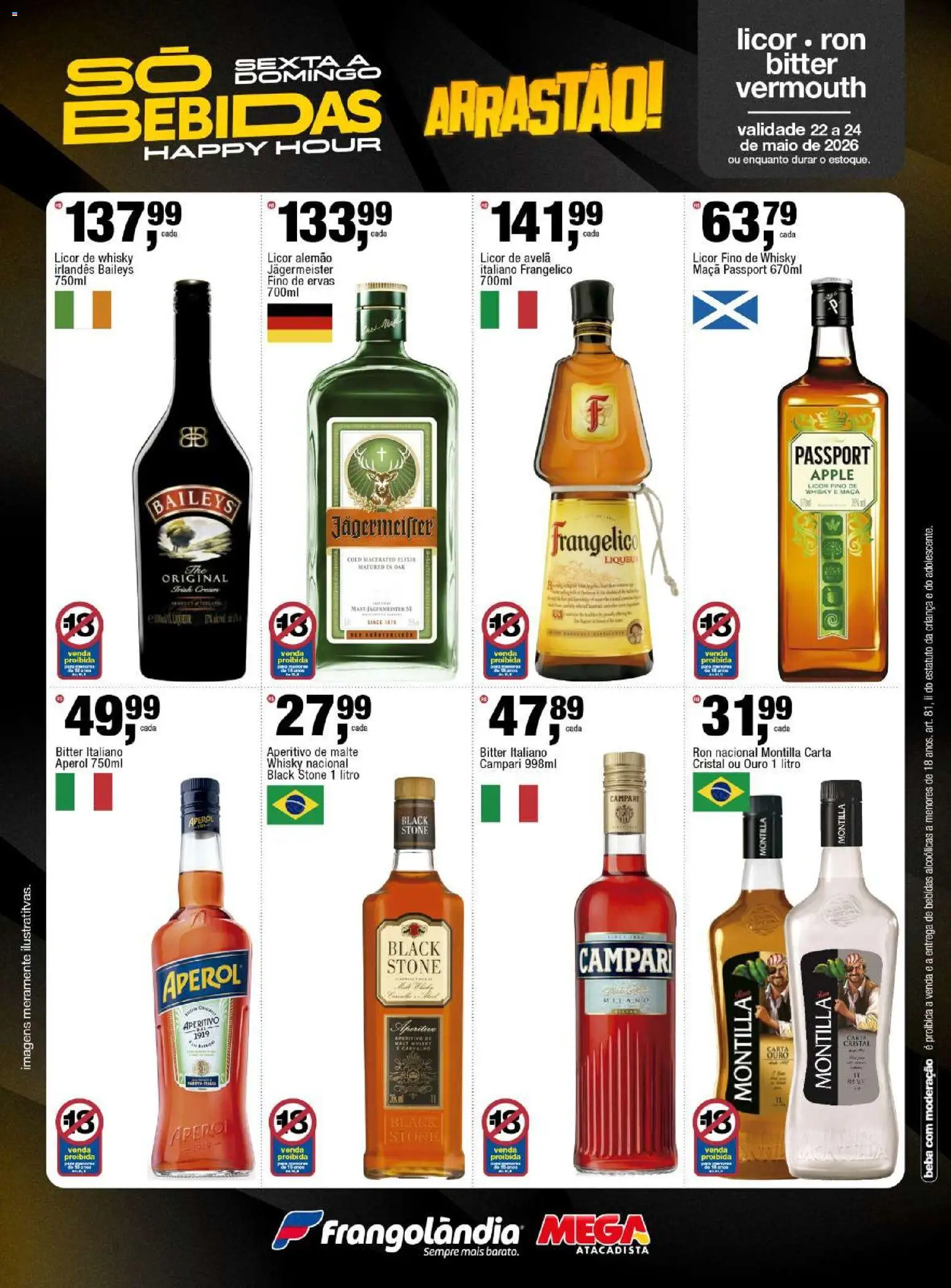 Frangolândia Folheto - válido de 22.05.2026 | Página: 5 | Produtos: Licor, Maiô, Campari, Avelã