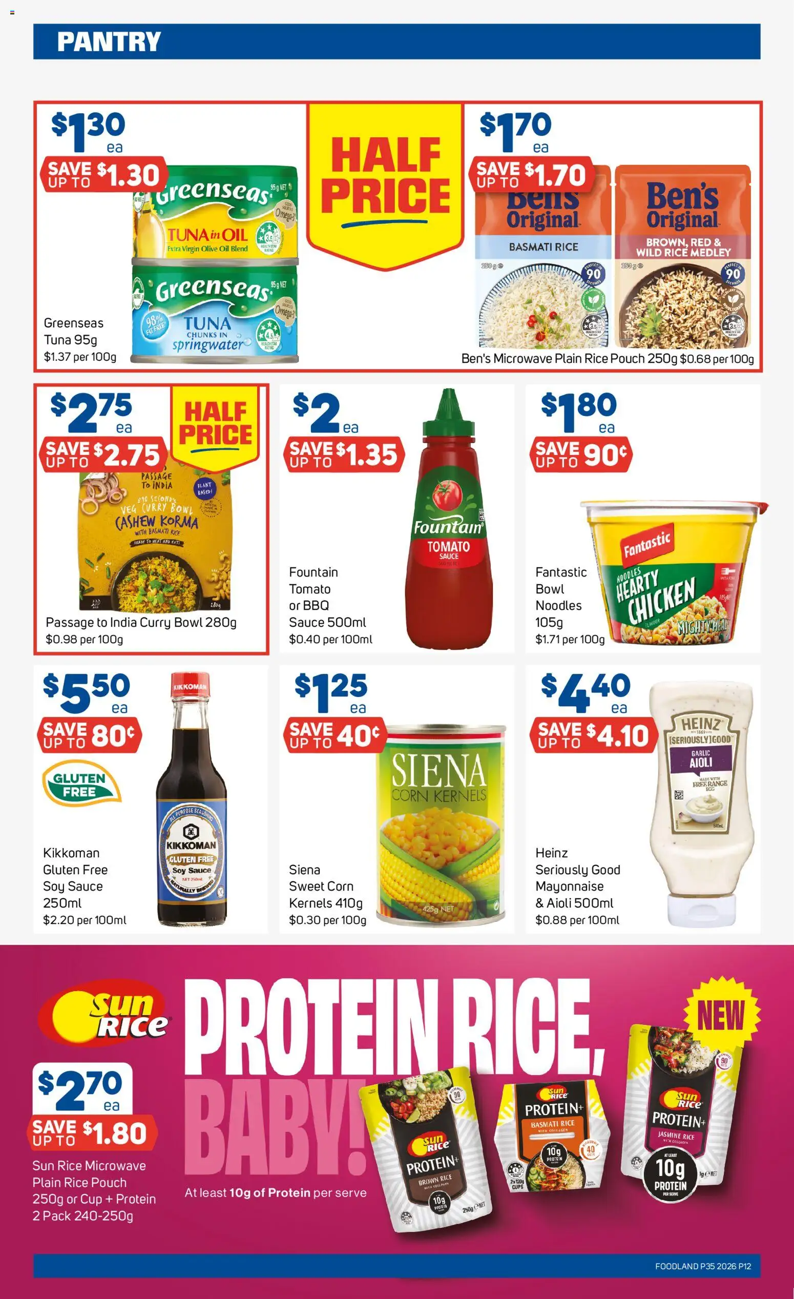 Foodland catalogue - valid from 25/08/2026 | Page: 12 | Products: Cups, Brown rice, Mayonnaise, Garlic