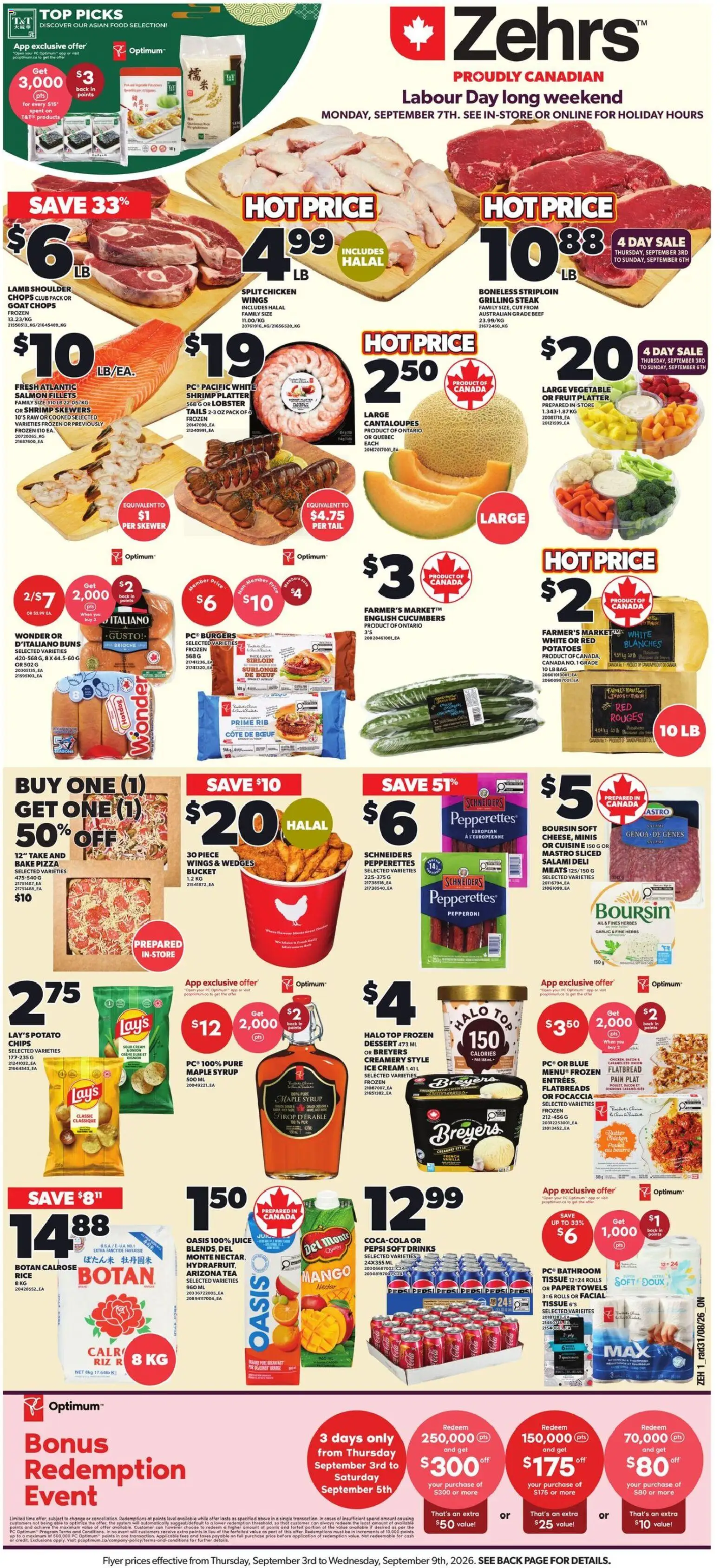 Zehrs flyer valid from Sep 3, 2026 | Page: 1