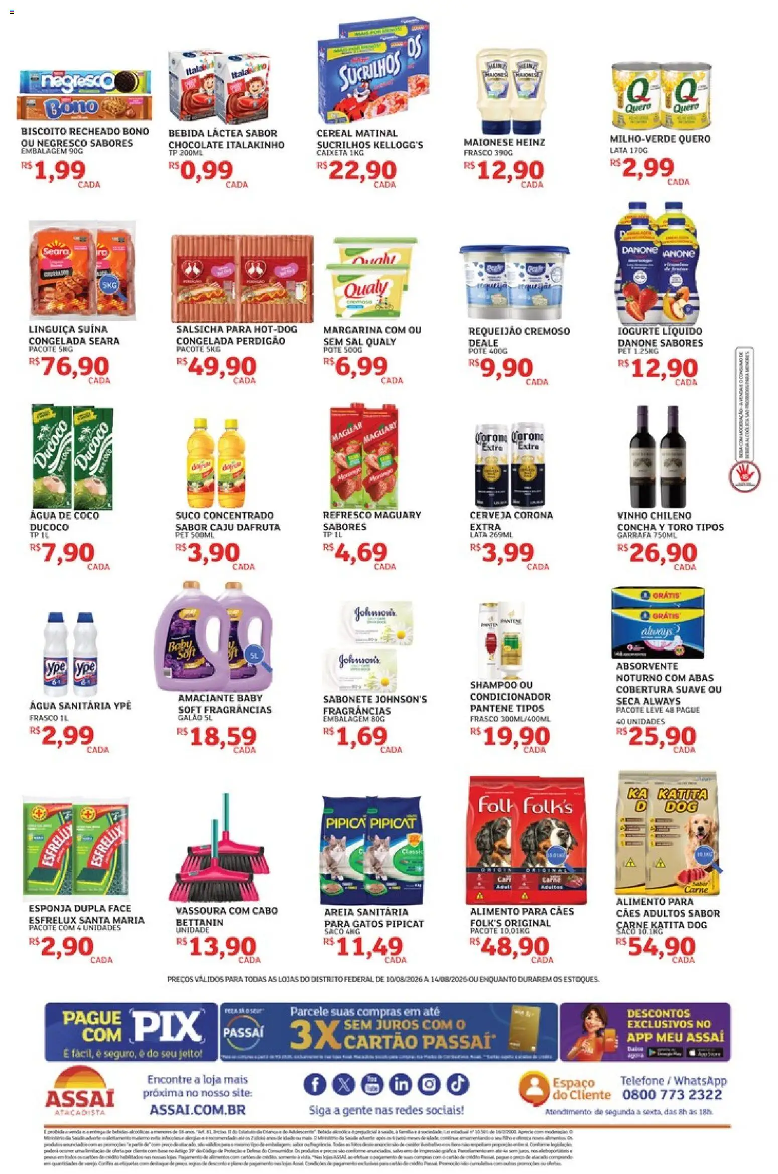 Assaí Atacadista Folheto - válido de 10/08/2026 | Página: 2 | Produtos: Caju, Coco, Suco, Vassoura