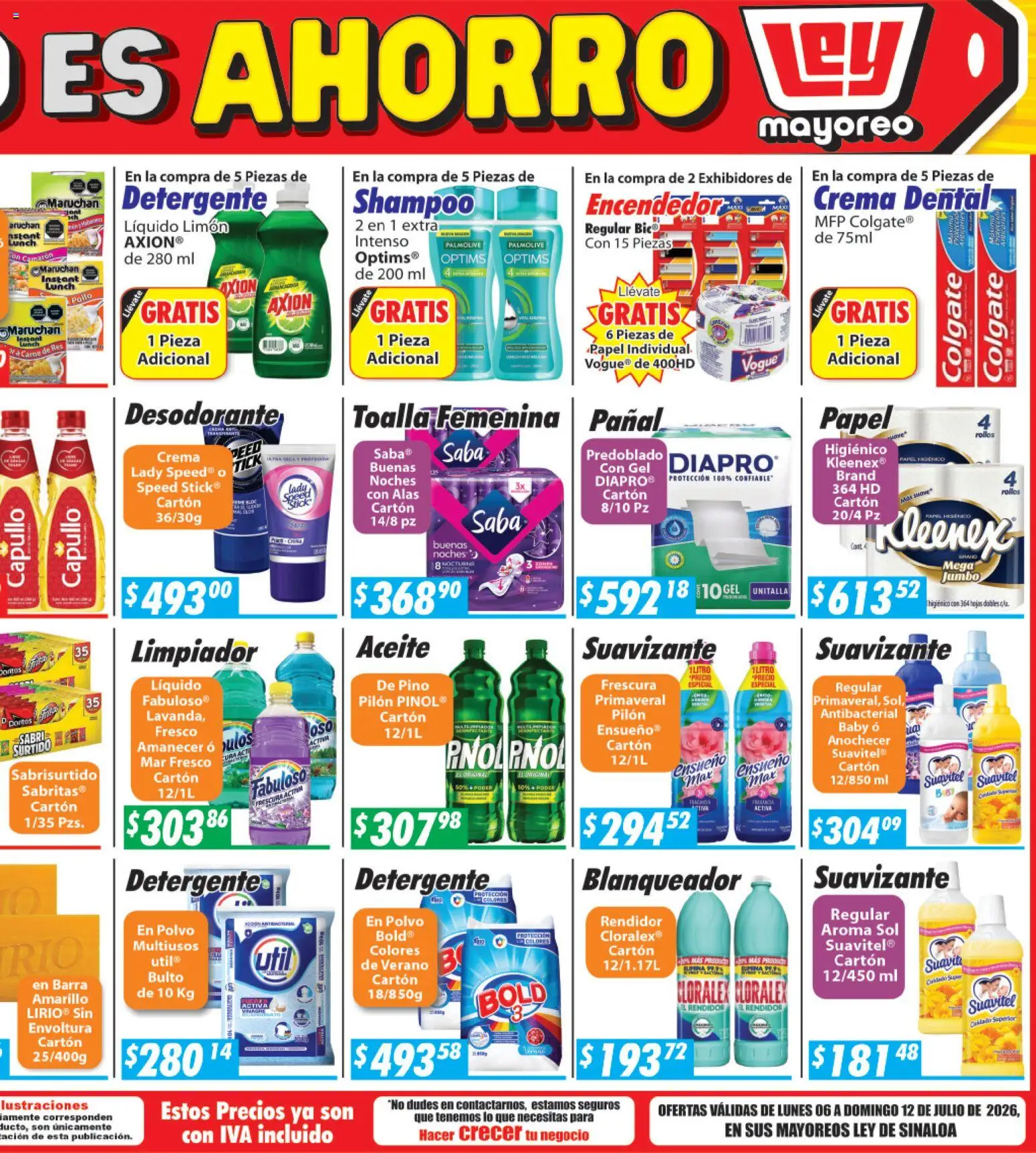 Nuevas ofertas de Casa Ley válidas en toda la República Mexicana desde el 06/07/2026. ¡Encuentra las mejores ofertas en Casa Ley folleto La Paz! | Página: 2 | Productos: Desodorante, Detergente, Aceite, Té