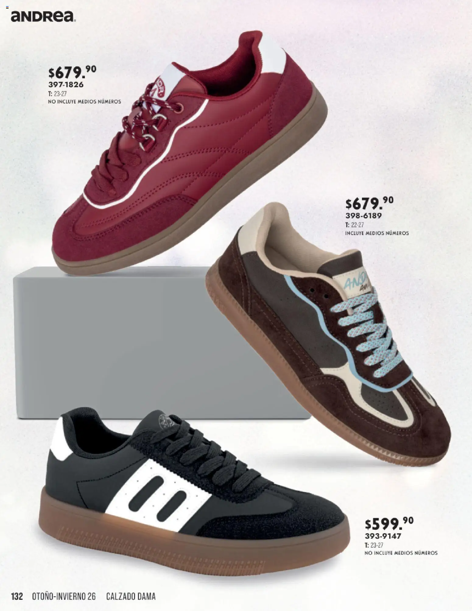 Nuevas ofertas de Andrea válidas en toda la República Mexicana desde el 23/08/2026. ¡Encuentra las mejores ofertas en Andrea catálogo Otoño Invierno! | Página: 132