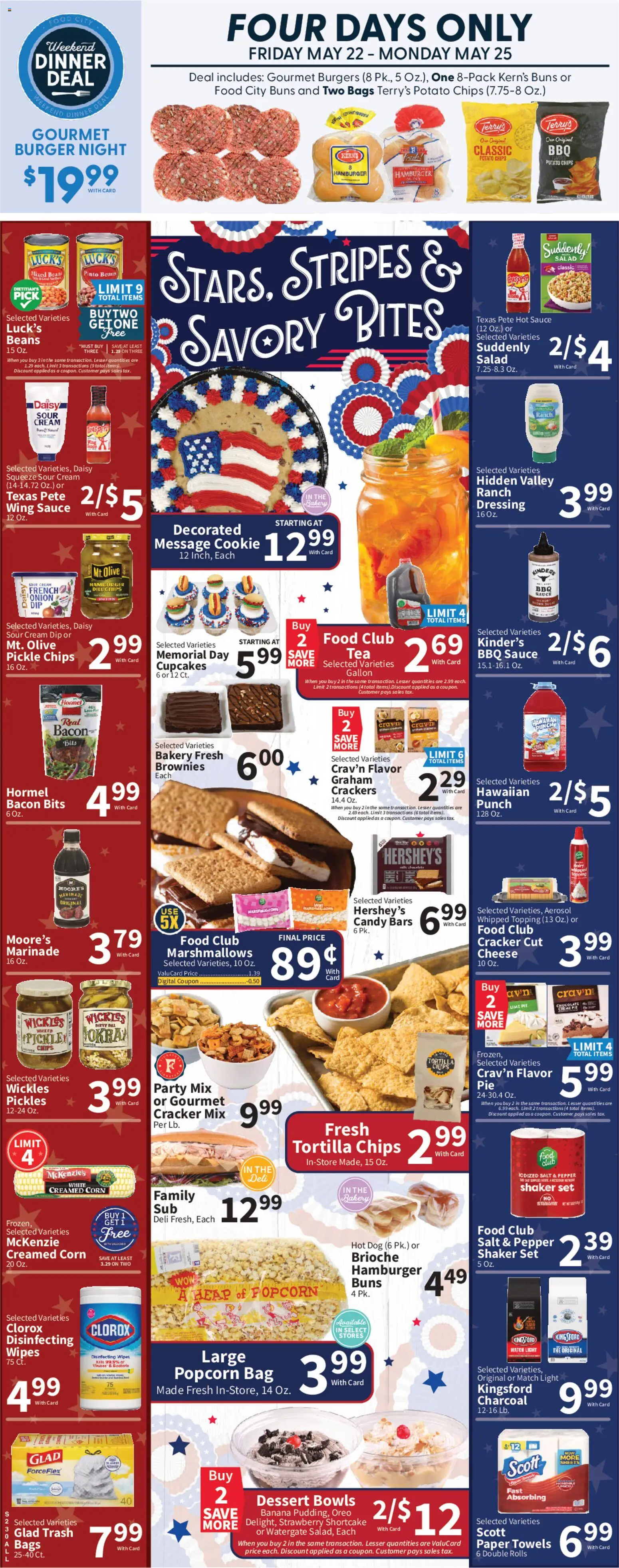 Food City Weekly Ad - valid from 20.05.2026 | Page: 2 | Products: Sour cream, Chips, Sauce, Onion