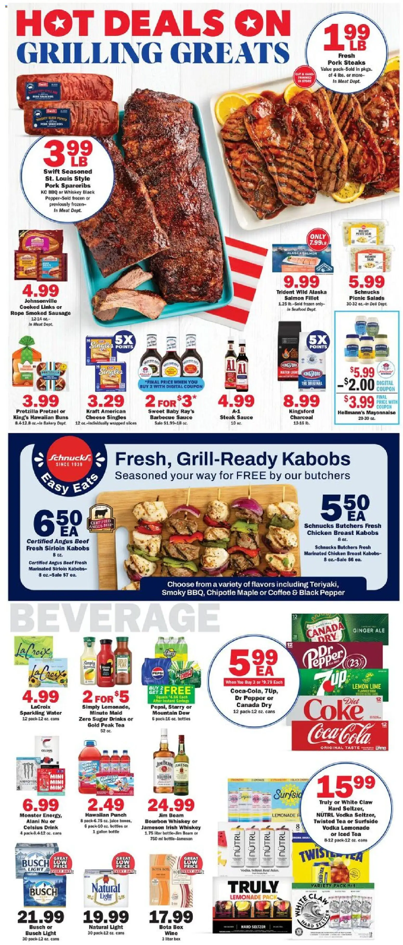 Schnucks Weekly Print Ad - MO - valid from 20.05.2026 | Page: 3 | Products: Pork, Beef, Vodka, Lime