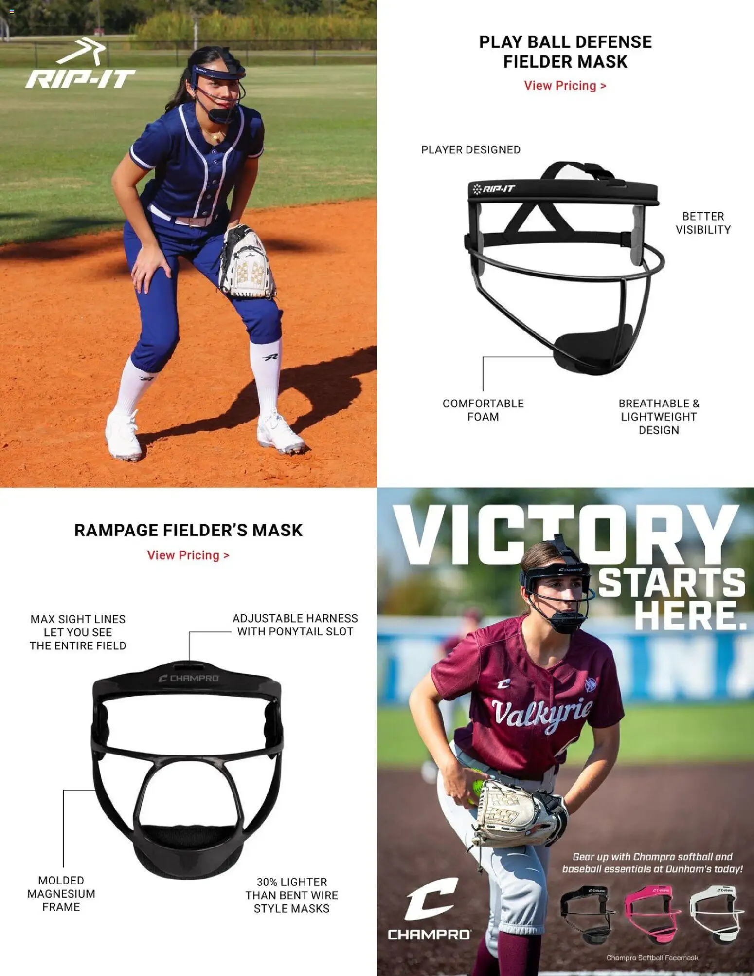 Dunham's Sports Baseball & Softball Guide - valid from 12.02.2026 | Page: 14 | Products: Wire, Mask, Lighter, Player