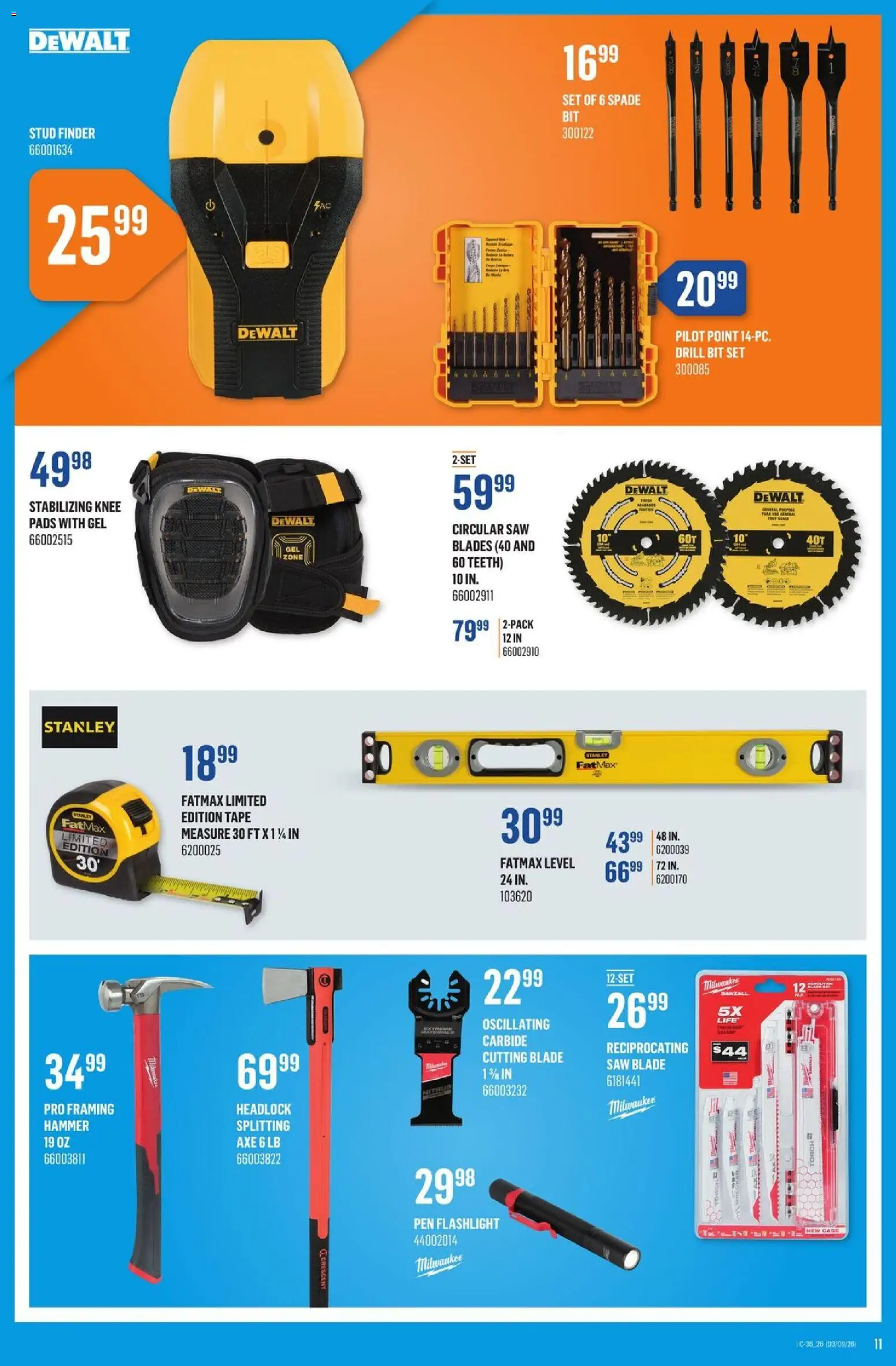 Canac flyer valid from Sep 3, 2026 | Page: 12 | Products: Knee, Case