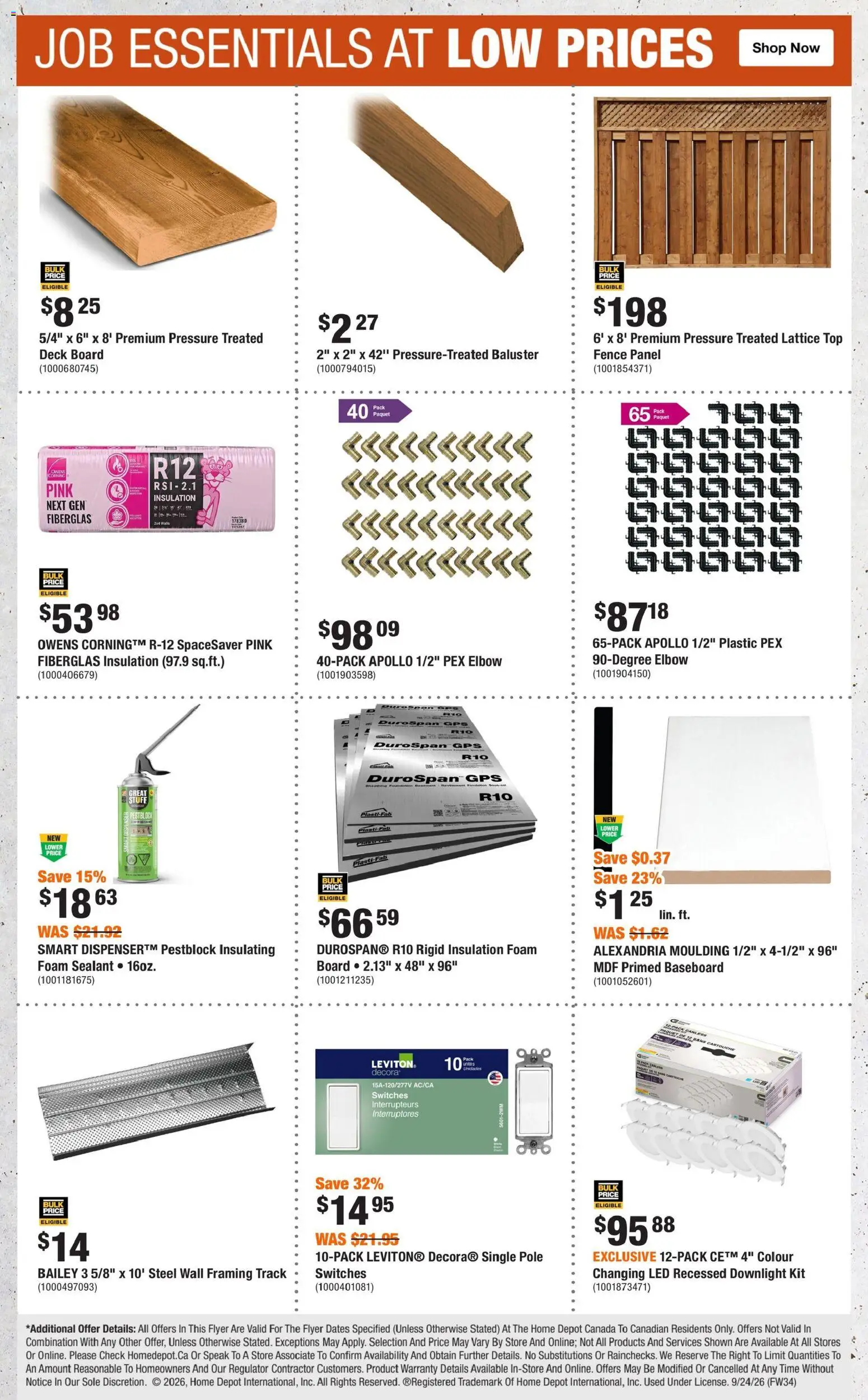 Home Depot flyer valid from Sep 24, 2026 | Page: 8