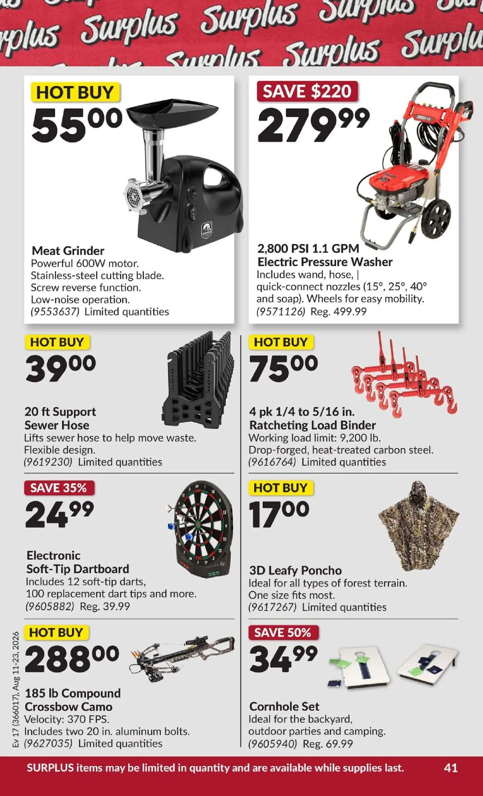 Princess Auto flyer valid from Aug 11, 2026 | Page: 48 | Products: Grinder