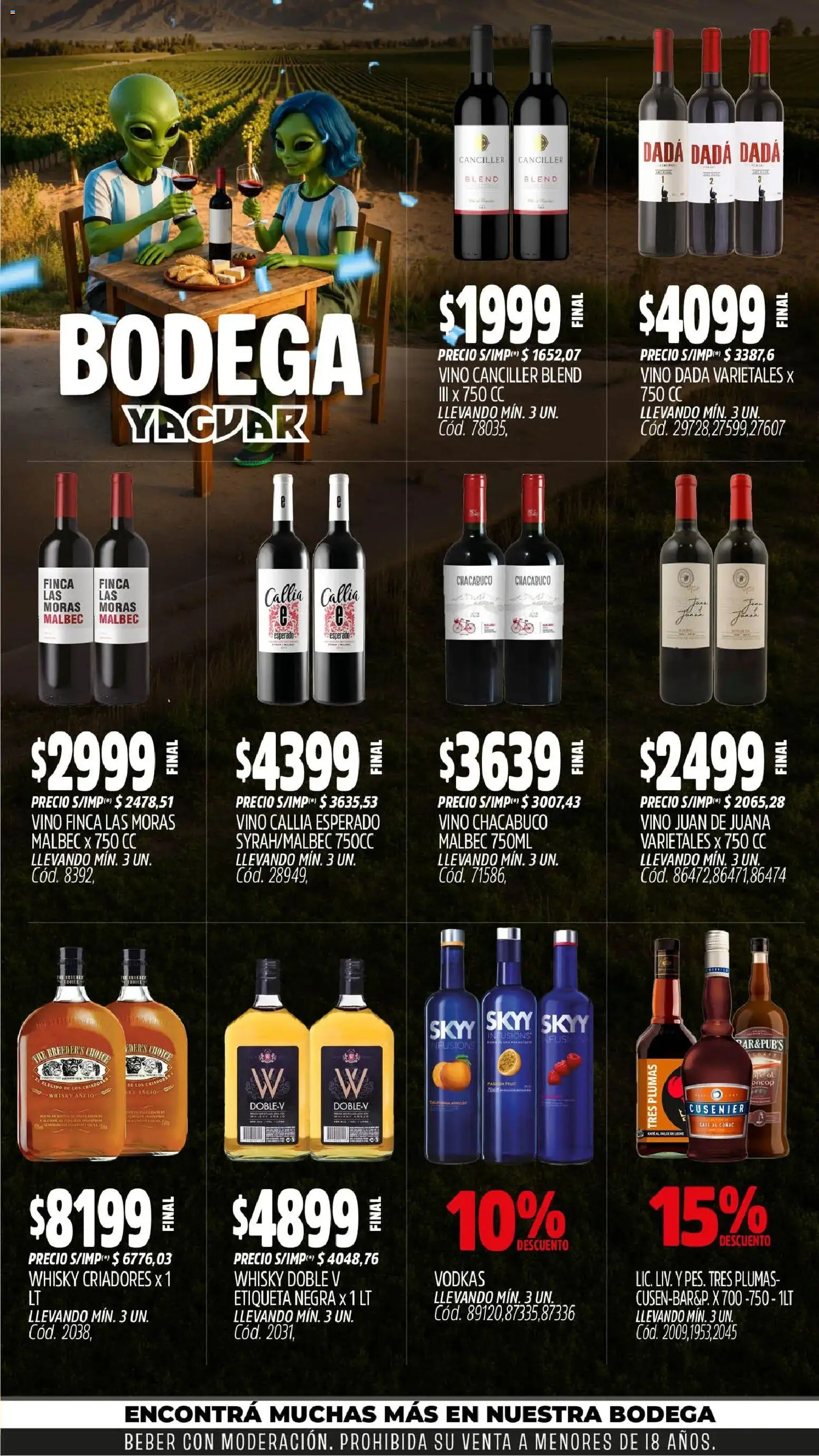 Yaguar - Oferta semanal Parque Chacabuco │ válido desde el 29/06/2026 | Página: 5 | Productos: Whisky, Dulce de leche, Leche, Vino