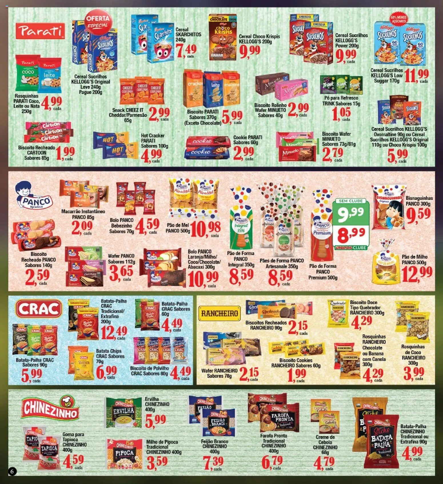 Supermercados Unidos Folheto - válido de 16.05.2026 | Página: 6 | Produtos: Biscoito parati, Nata, Farofa, Canela
