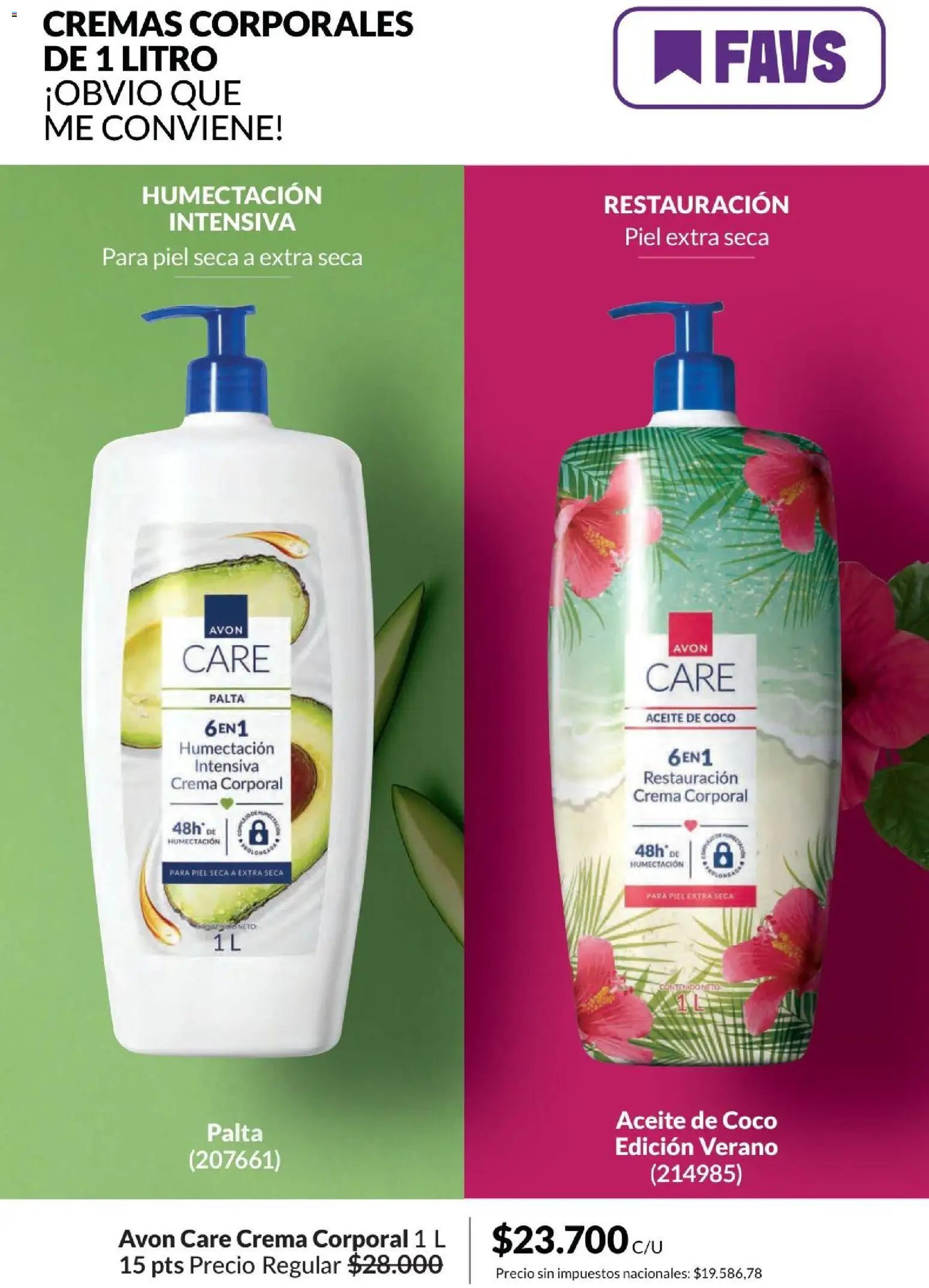 Avon -  Campaña 6/2026 │ válido desde el 01.06.2026 | Página: 154 | Productos: Aceite, Palta, Crema