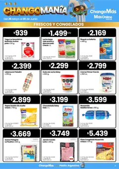 Vista previa Changomas ofertas válido desde el 26.05.2026 | Página: 4 | Productos: Aceite, Yogur, Chocolatada, Ñoquis