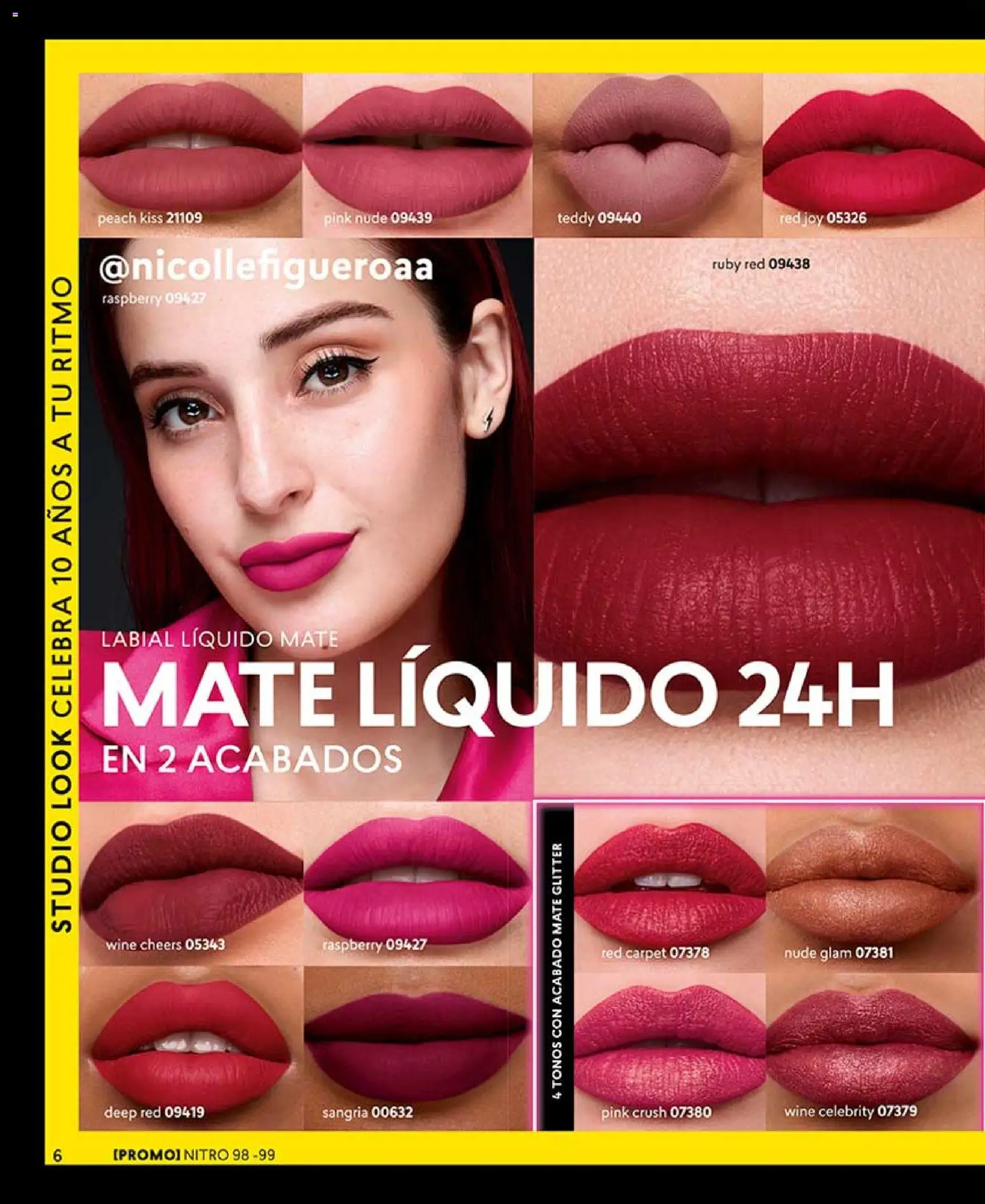 Catálogo CyZone Campaña 11 │ válido desde el 14.06.2026 | Página: 6 | Productos: Glitter, Mate, Labial