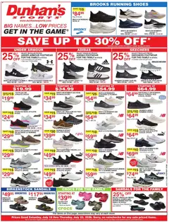 Preview of Dunham's Sports weekly ads valid from 07/18/2026