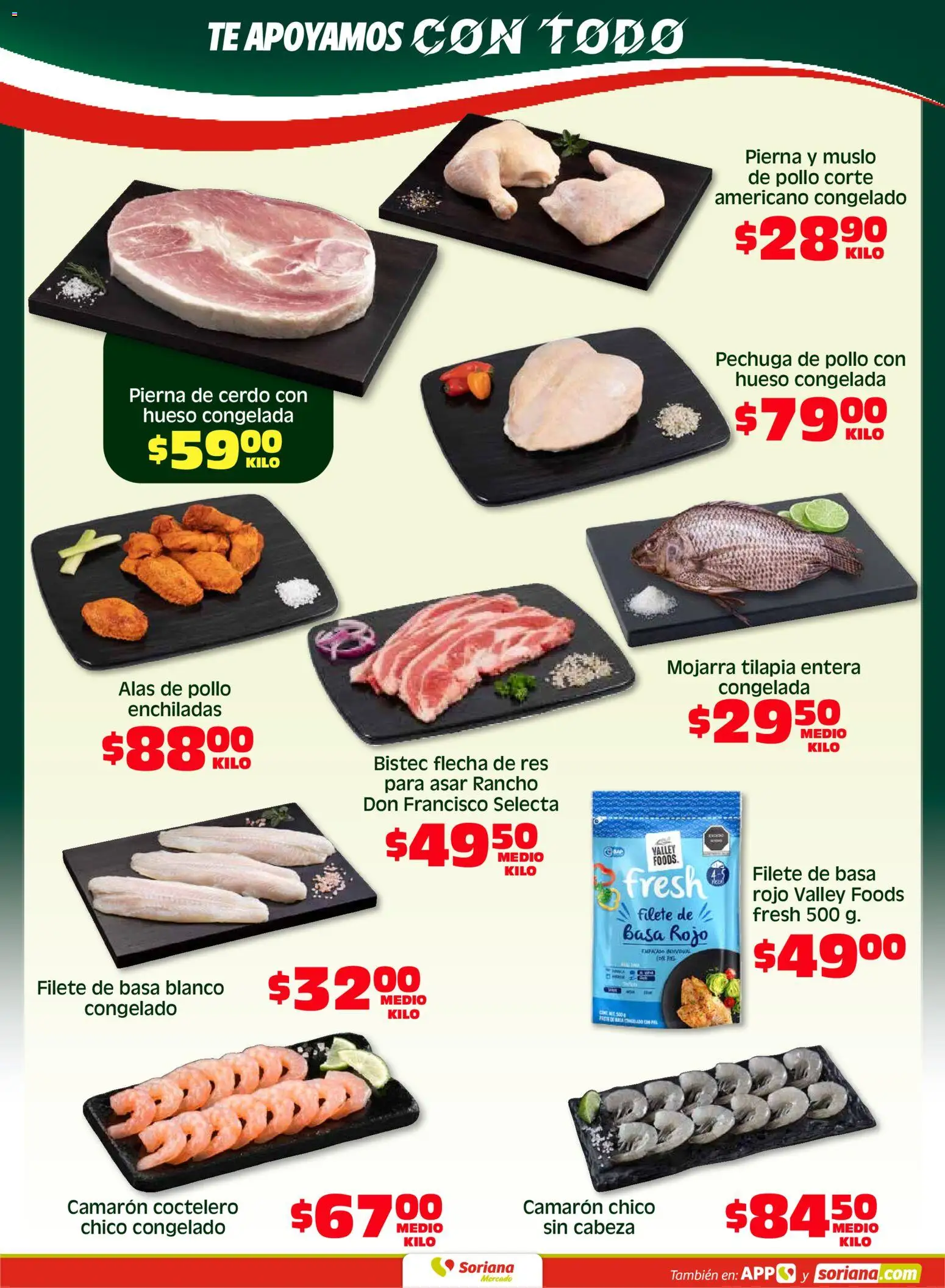 Nuevas ofertas de Soriana válidas en toda la República Mexicana desde el 08.05.2026. ¡Encuentra las mejores ofertas en Soriana Fin de Semana Mercado: Nuevo León! | Página: 2 | Productos: Pollo, Cerdo, Res, Té
