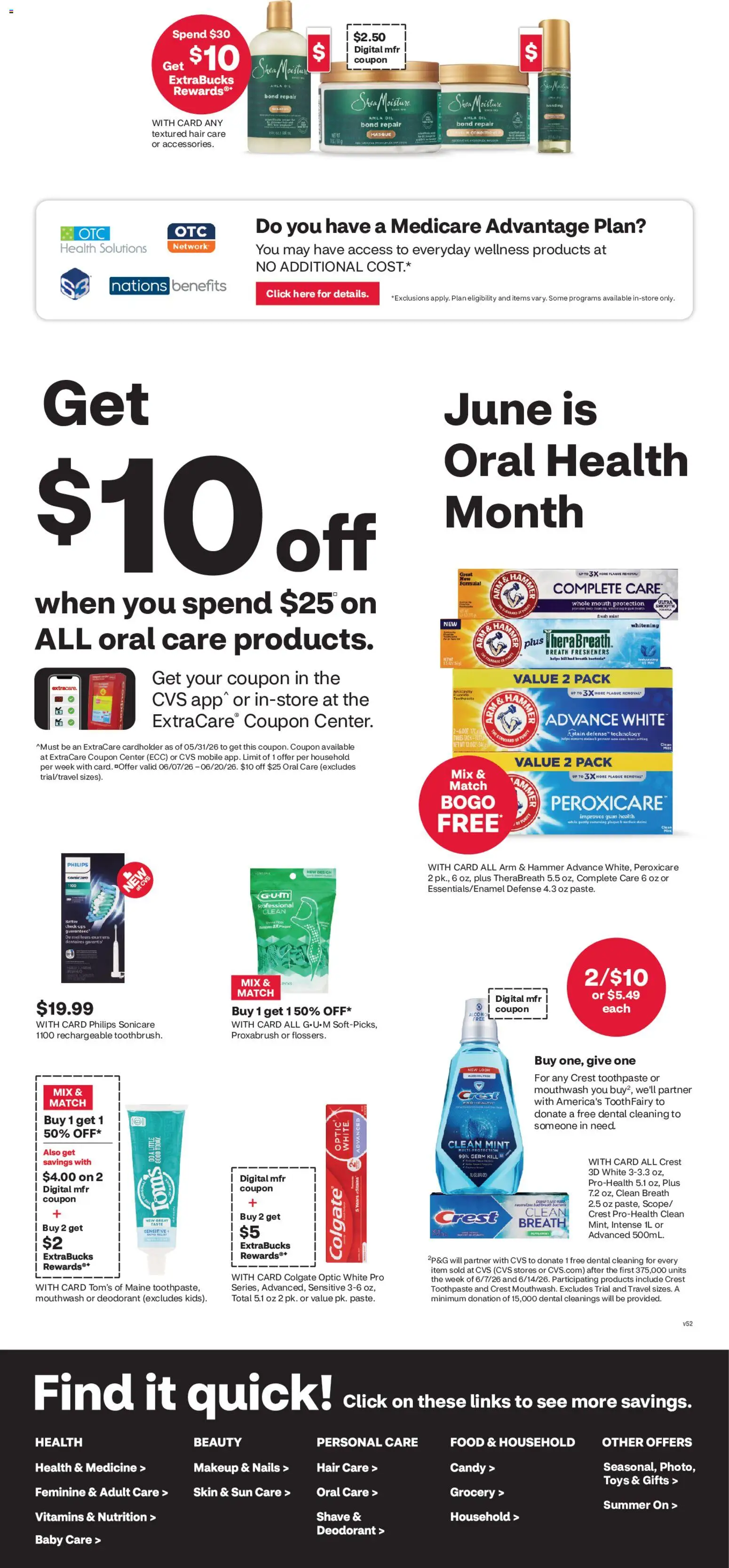 CVS Pharmacy Weekly Ad - CT - valid from 07.06.2026 | Page: 7 | Products: Hammer, Conditioner, Deodorant, Toothpaste